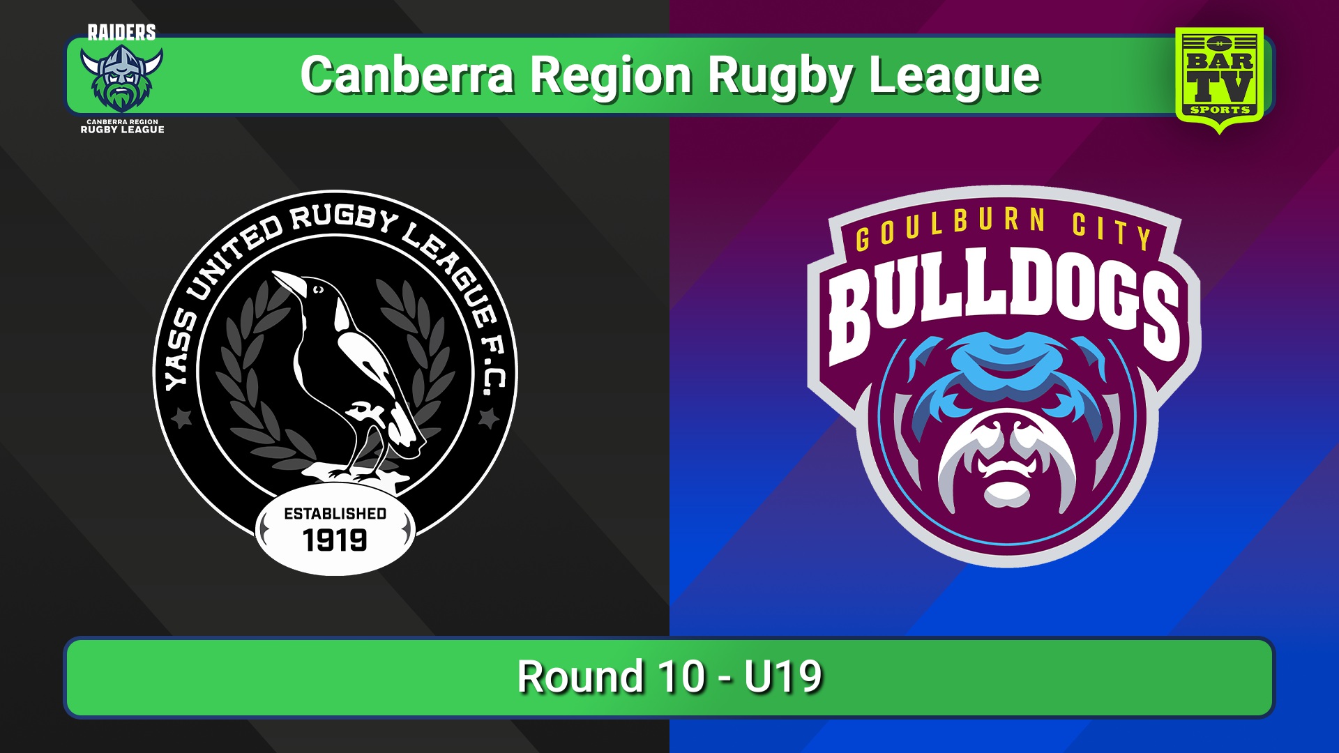 250621-video-Canberra Round 10 - U19 - Yass Magpies v Goulburn City Bulldogs Slate Image