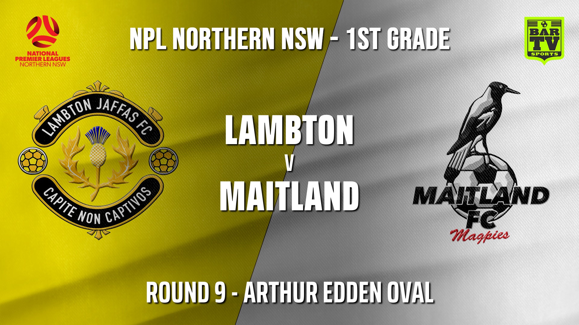 210529-NPL - NNSW Round 9 - Lambton Jaffas FC v Maitland FC Slate Image