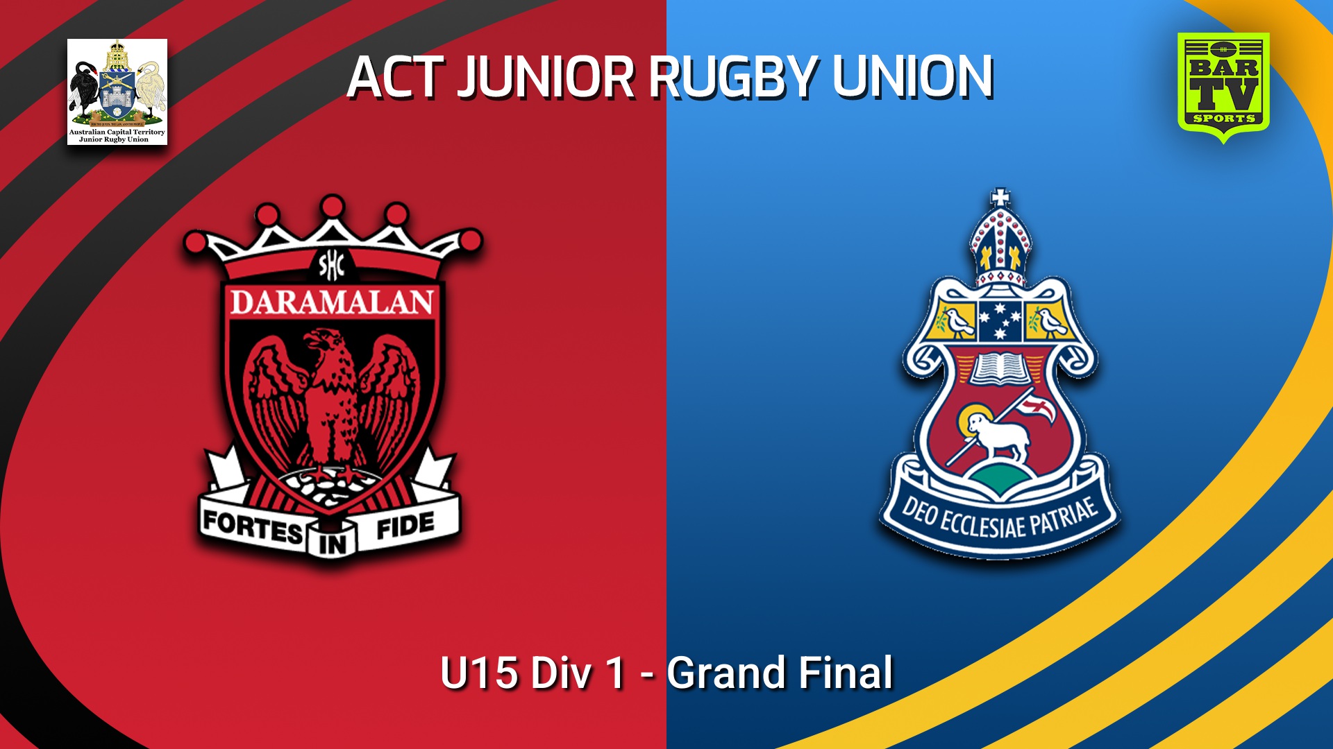 260905-video-ACT Junior Rugby Union Grand Final - U15 Div 1 - Daramalan College v Canberra Grammar Slate Image