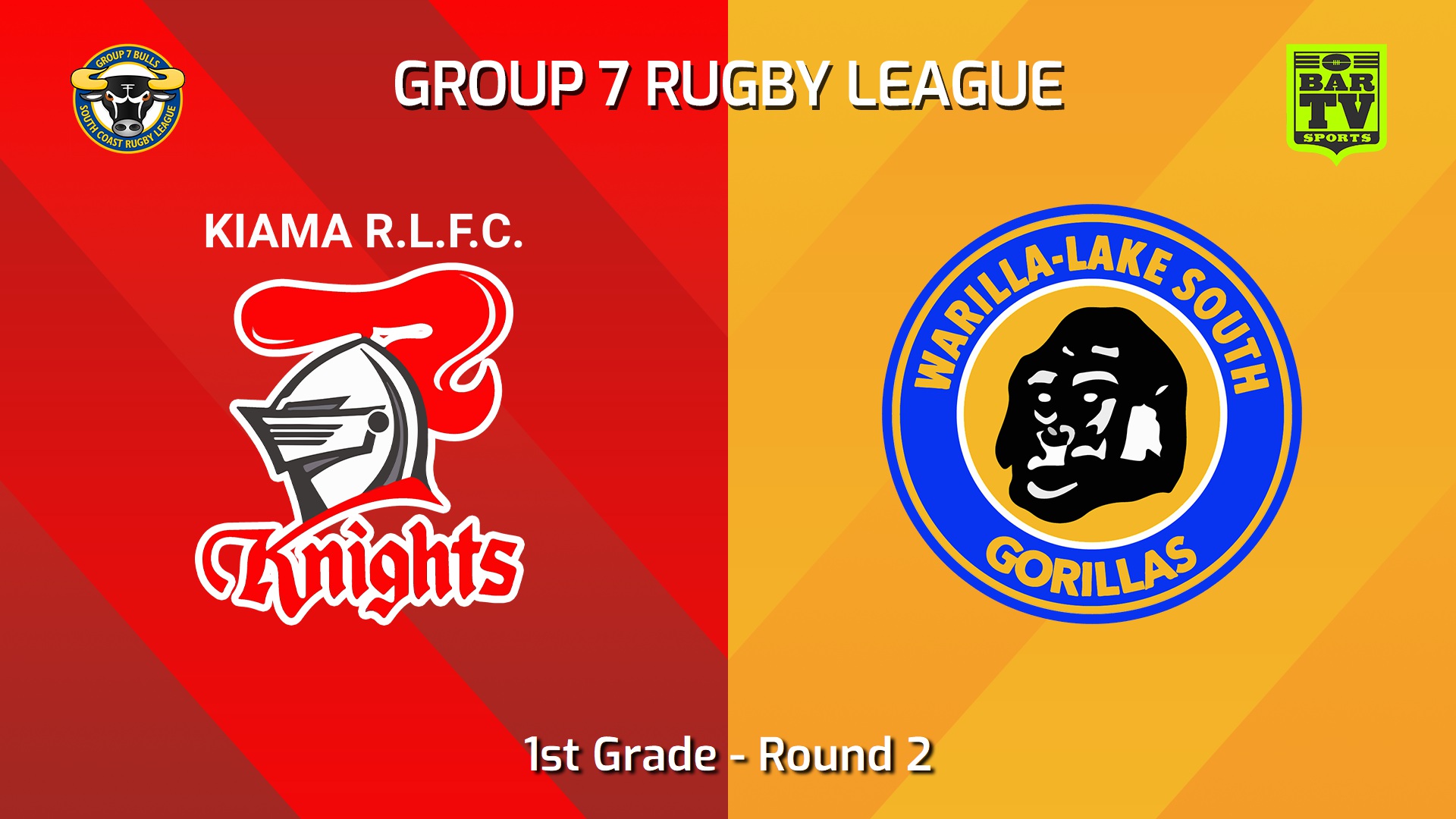 240414-South Coast Round 2 - 1st Grade - Kiama Knights v Warilla-Lake South Gorillas Slate Image