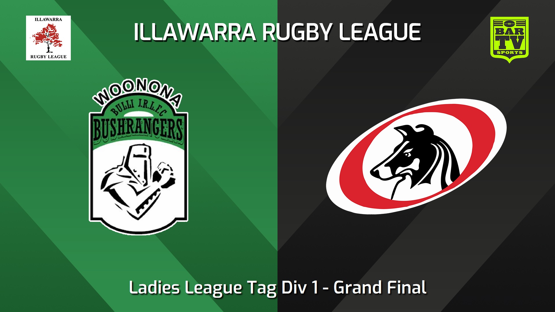 240816-video-Illawarra Grand Final - Ladies League Tag Div 1 - Woonona Bushrangers v Collegians Red Slate Image