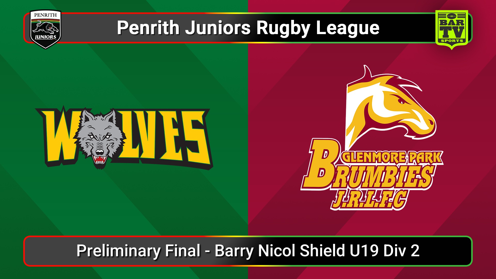 250907-video-Penrith & District Junior Rugby League Preliminary Final - Barry Nicol Shield U19 Div 2 - Windsor Wolves v Glenmore Park Slate Image