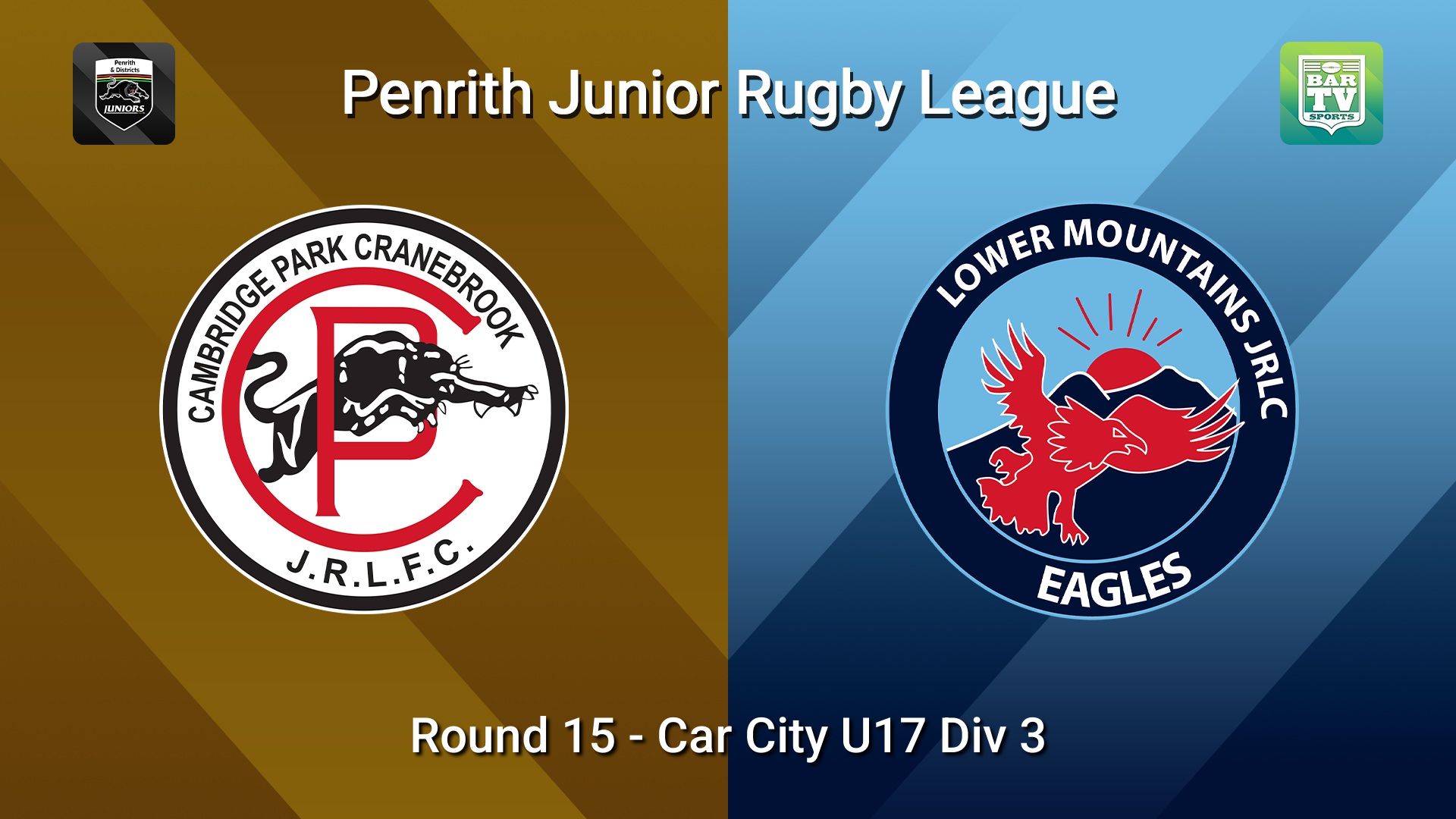 260808-video-Penrith & District Junior Rugby League Round 15 - Car City U17 Div 3 - Cambridge Park v Lower Mountains Slate Image