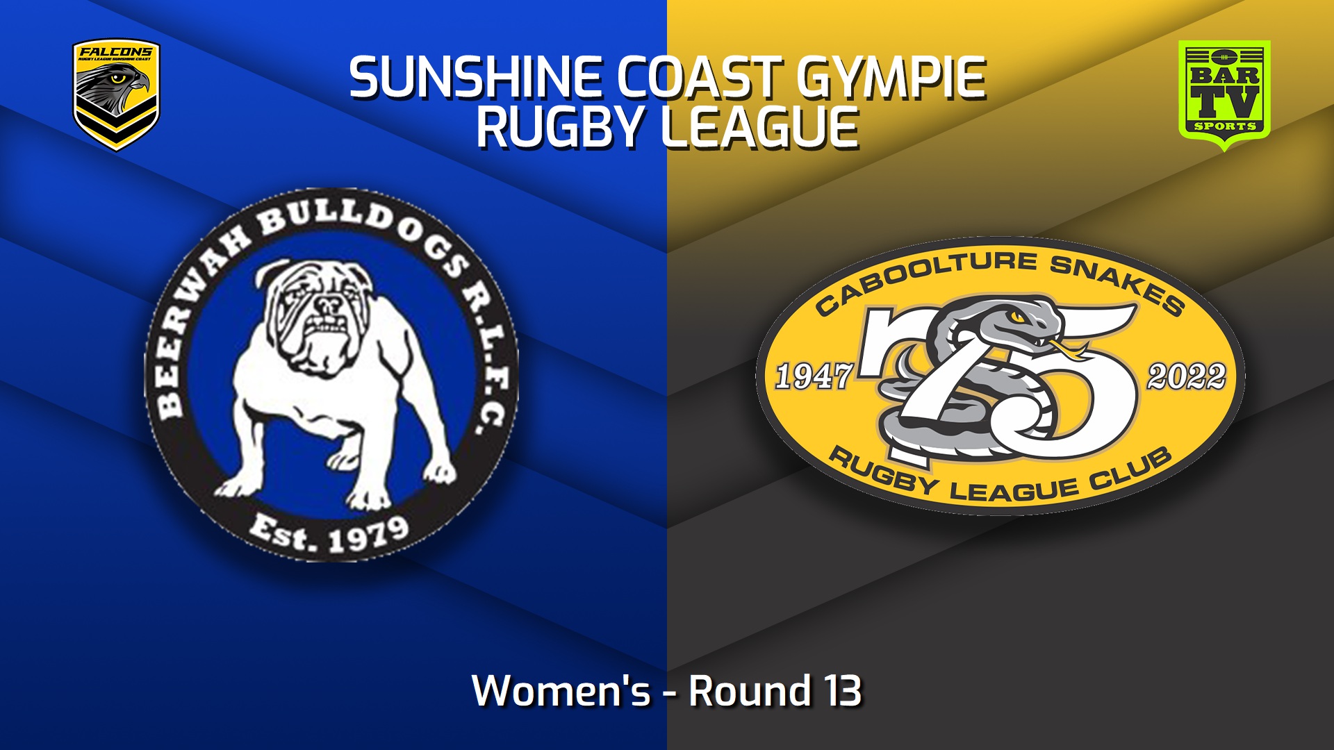 220716-Sunshine Coast RL Round 13 - Women's - Beerwah Bulldogs v Caboolture Snakes Slate Image