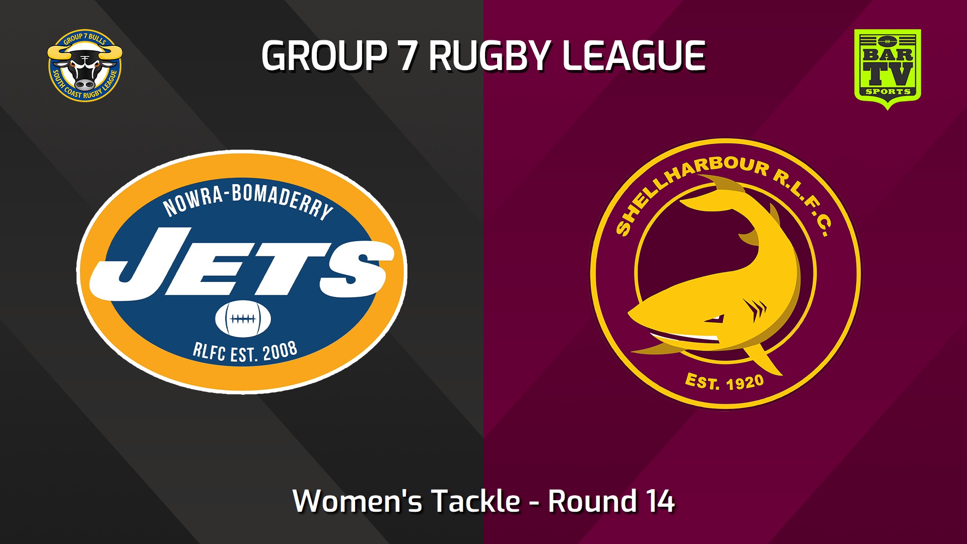240721-video-South Coast Round 6 - Women's Tackle - Nowra-Bomaderry Jets v Shellharbour Sharks Slate Image