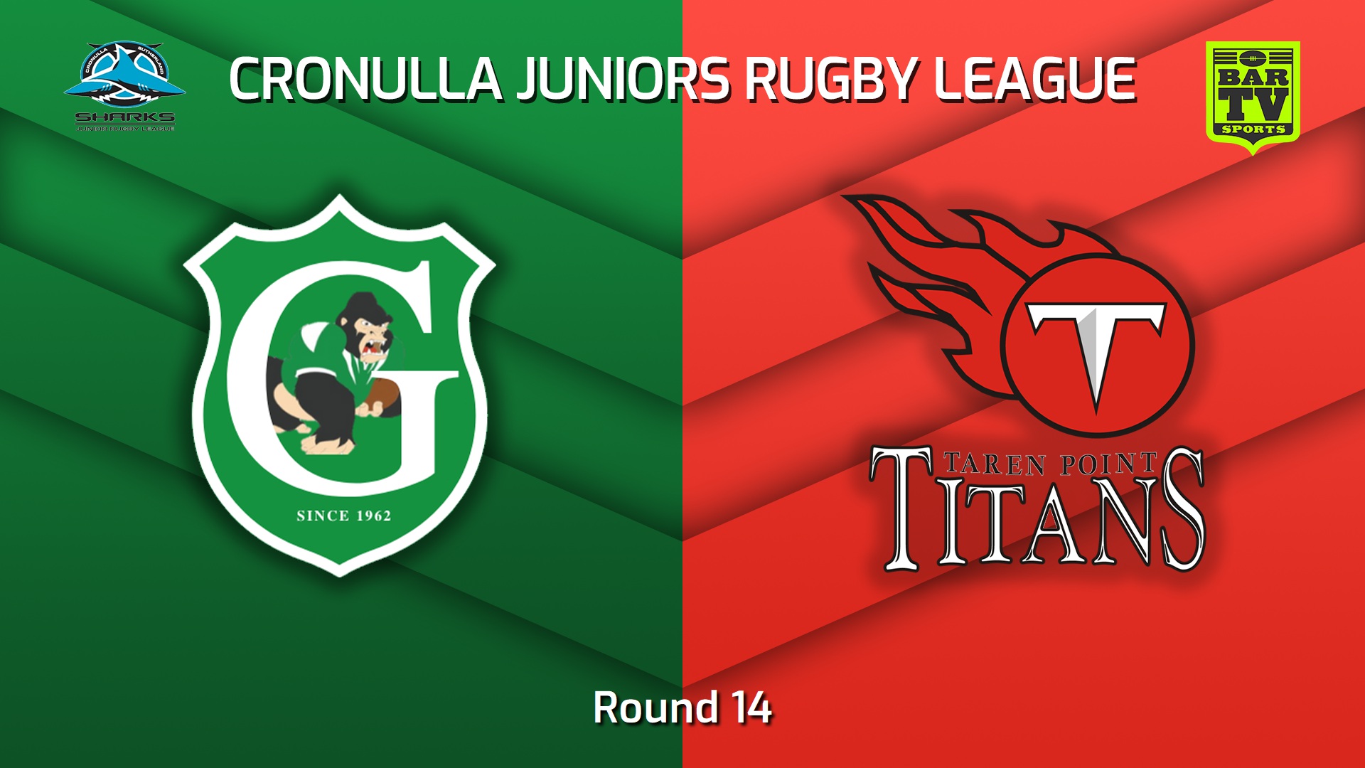 220807-Cronulla Juniors - U15 Gold Round 14 - Gymea Gorillas v Taren Point Titans Slate Image