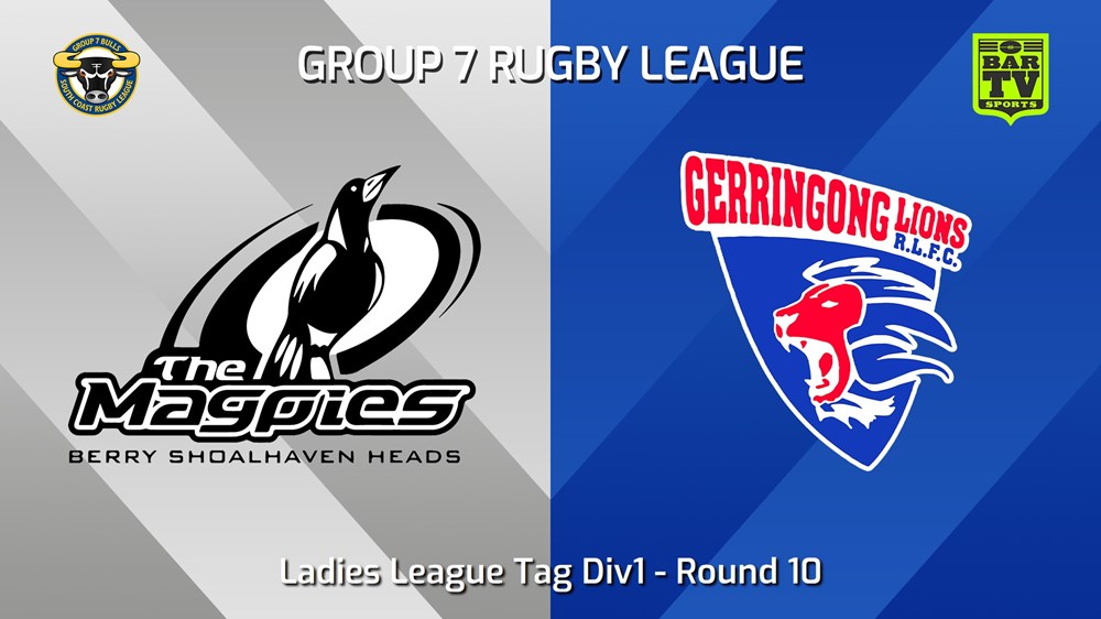240615-video-South Coast Round 10 - Ladies League Tag Div1 - Berry-Shoalhaven Heads Magpies v Gerringong Lions Slate Image