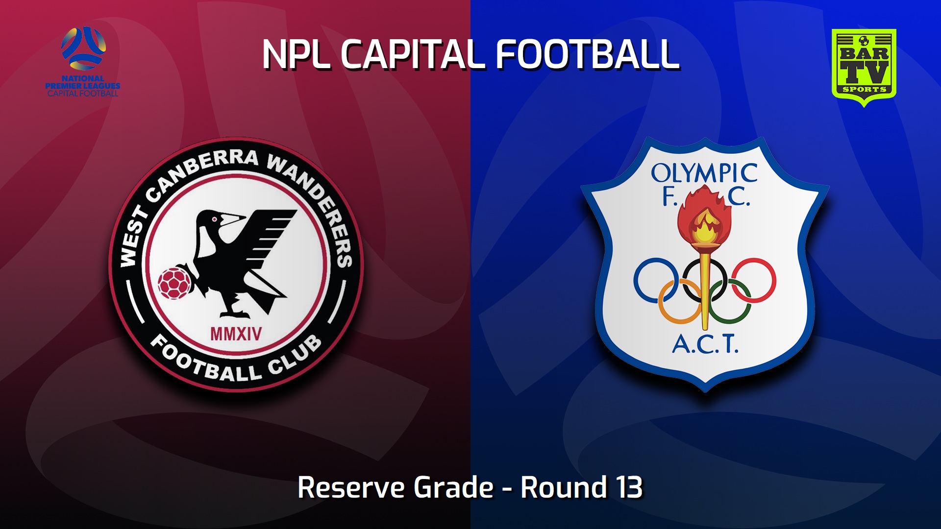 230702-NPL Women - Reserve Grade - Capital Football Round 13 - West Canberra Wanderers FC (women) v Canberra Olympic FC (women) Slate Image