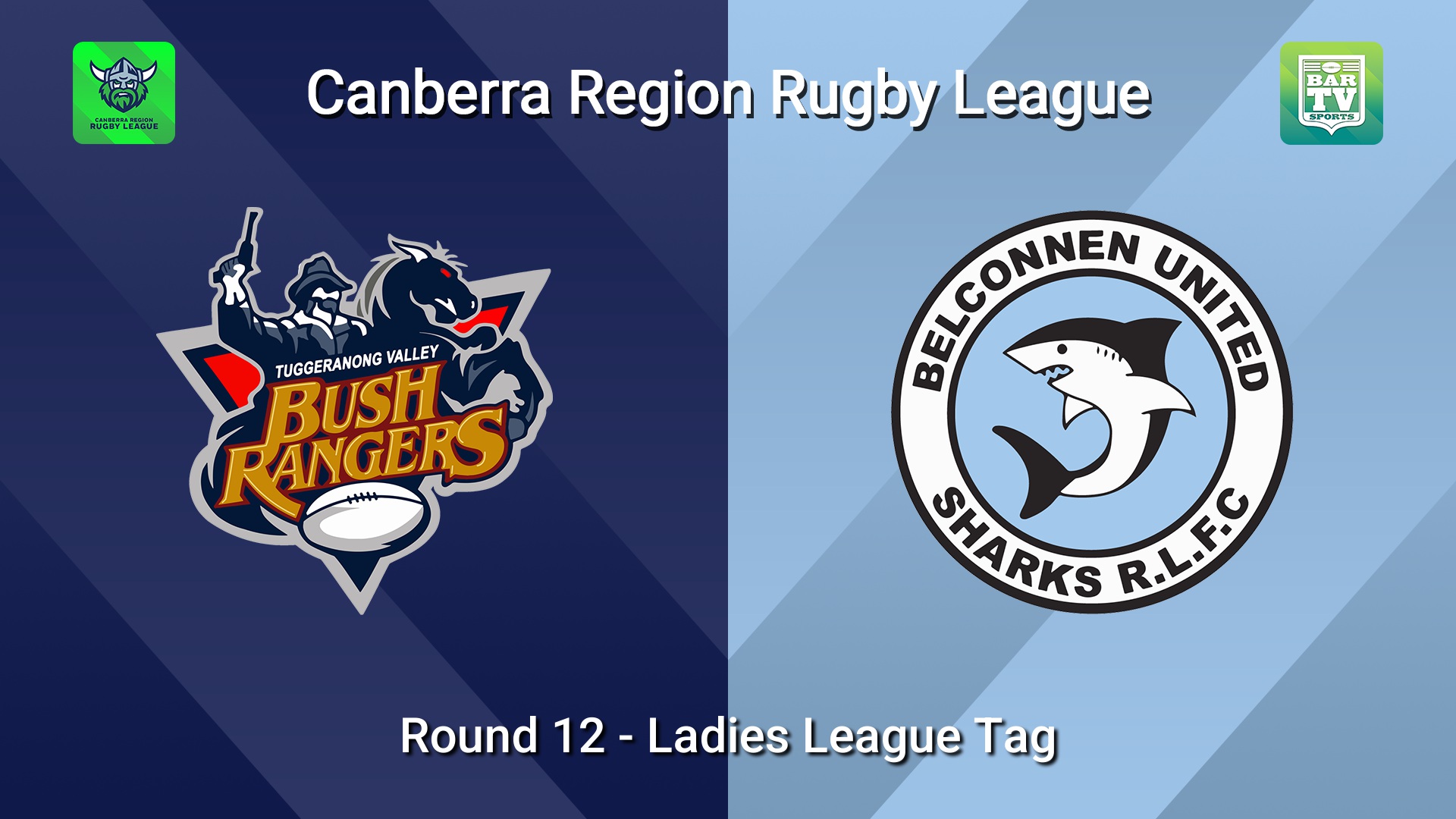 260711-video-Canberra Round 12 - Ladies League Tag - Tuggeranong Bushrangers v Belconnen United Sharks Slate Image