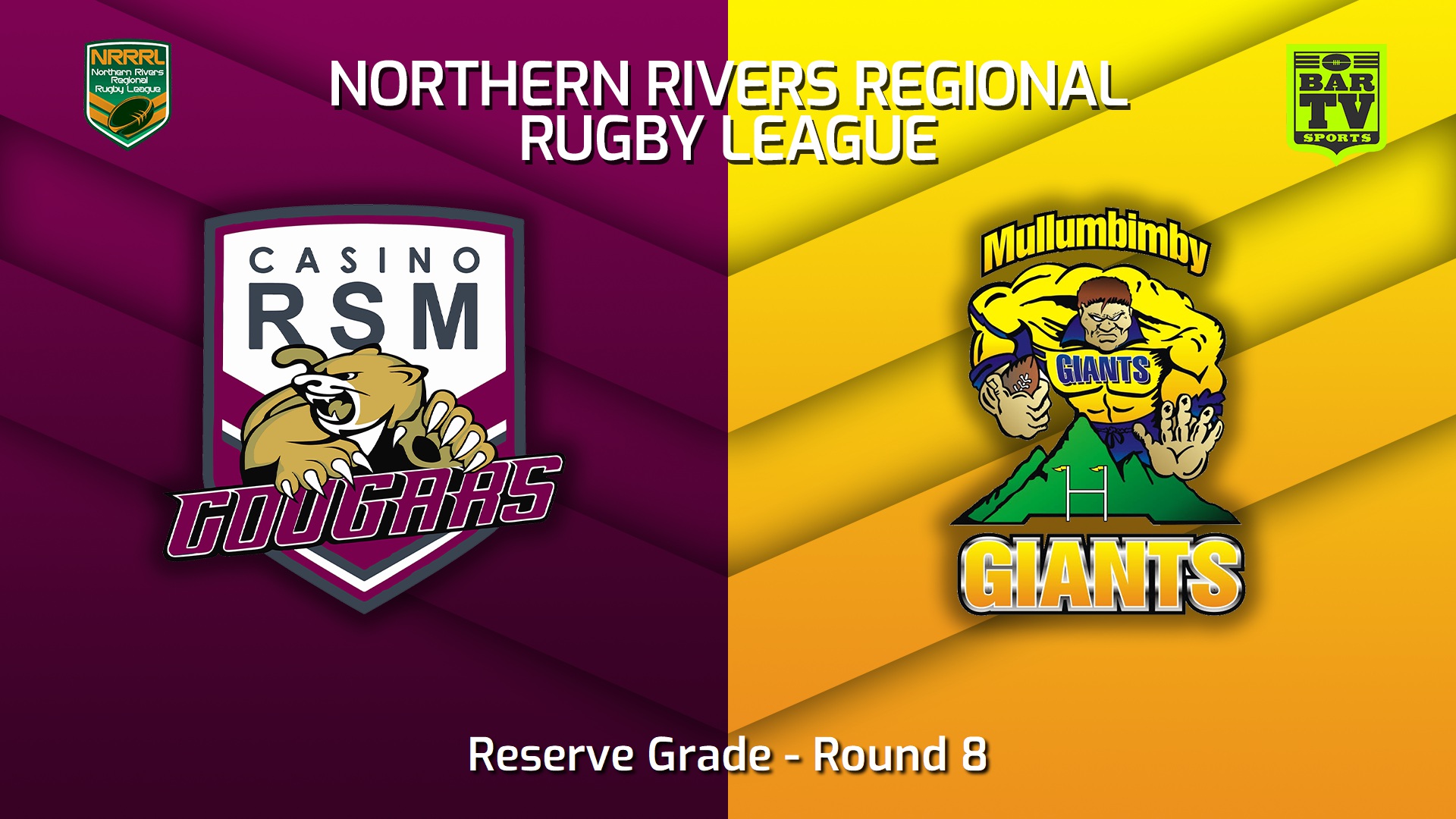 220619-Northern Rivers Round 8 - Reserve Grade - Casino RSM Cougars v Mullumbimby Giants Slate Image