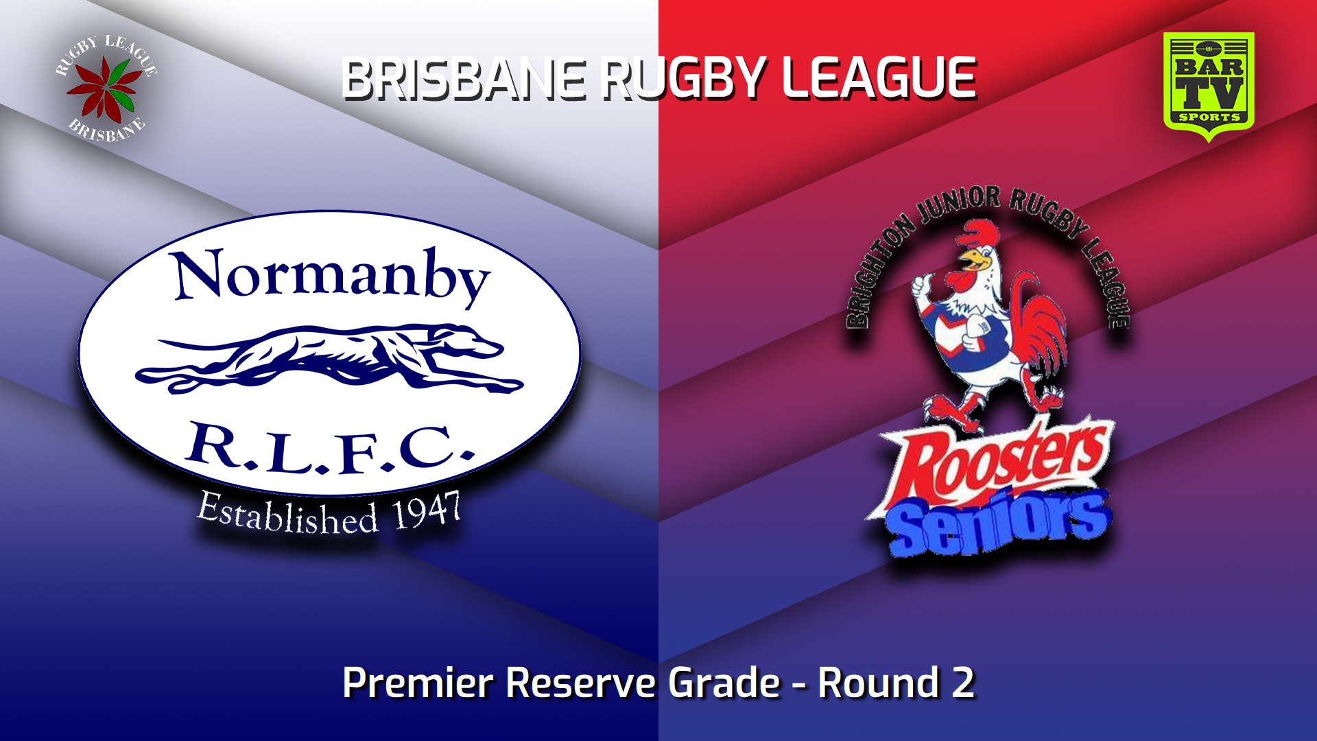 230325-BRL Round 2 - Premier Reserve Grade - Normanby Hounds v Brighton Roosters Slate Image