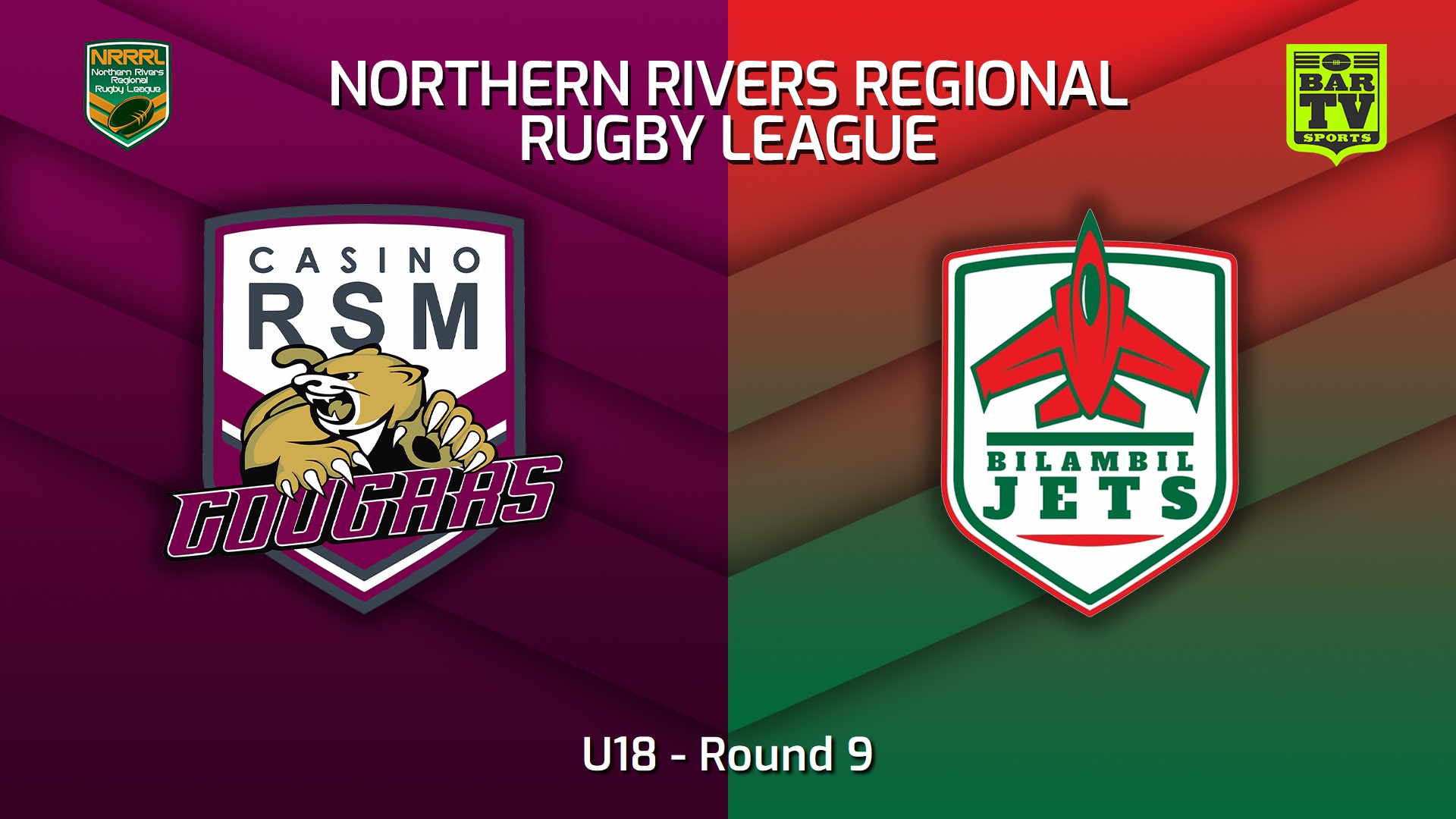 230618-Northern Rivers Round 9 - U18 - Casino RSM Cougars v Bilambil Jets Slate Image