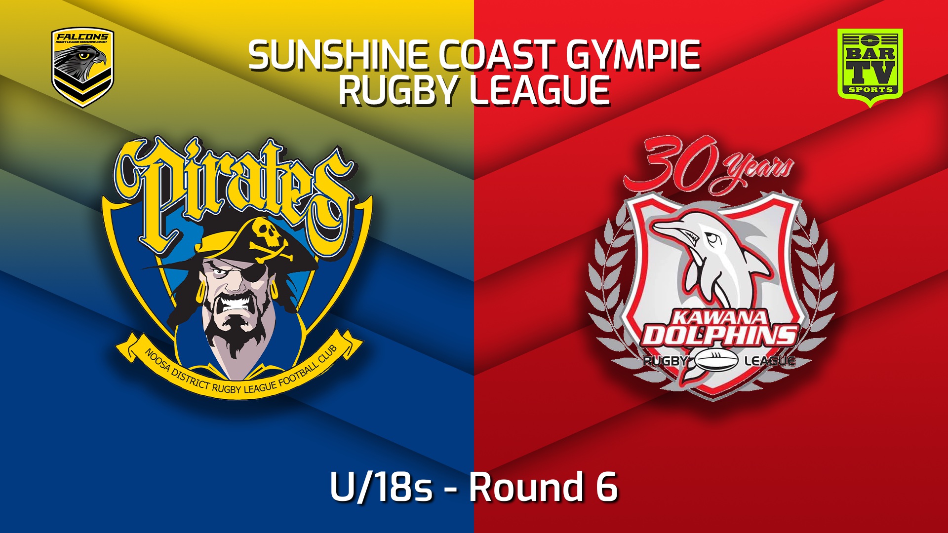 220521-Sunshine Coast RL Round 6 - U/18s - Noosa Pirates v Kawana Dolphins Slate Image