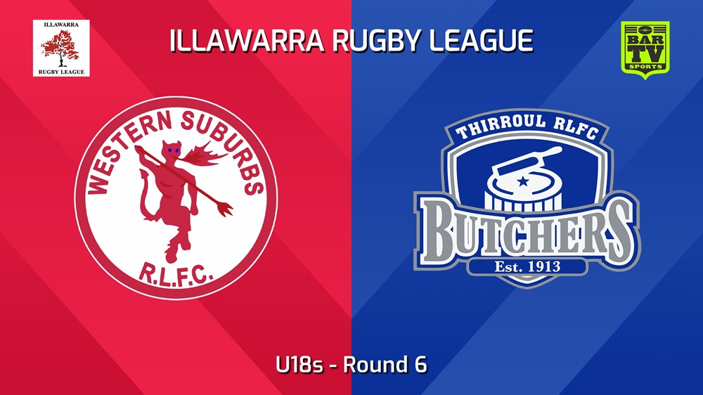 240601-video-Illawarra Round 6 - U18s - Western Suburbs Devils v Thirroul Butchers Slate Image