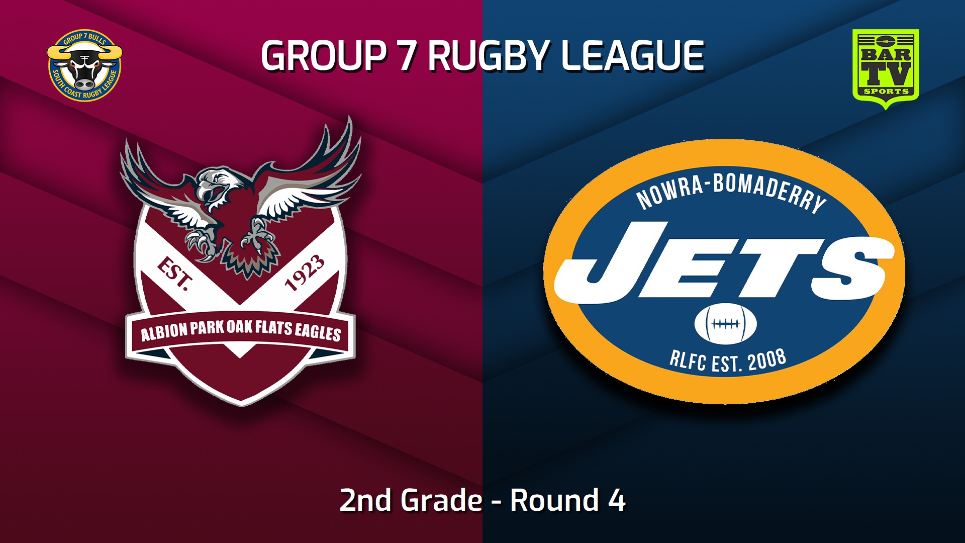 230423-South Coast Round 4 - 2nd Grade - Albion Park Oak Flats Eagles v Nowra-Bomaderry Jets Slate Image
