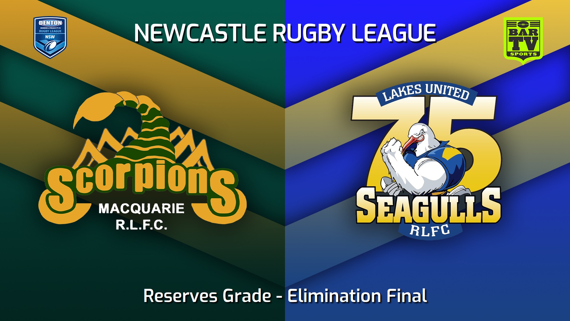 220821-Newcastle Elimination Final - Reserve Grade - Macquarie Scorpions v Lakes United Slate Image