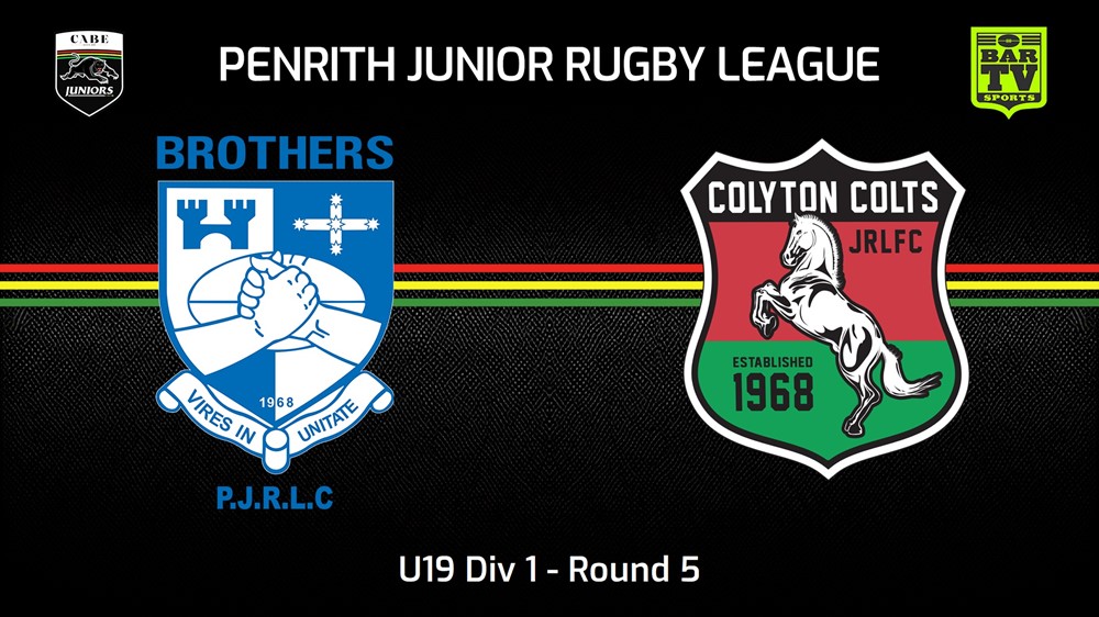 240511-video-Penrith & District Junior Rugby League Round 5 - U19 Div 1 - Brothers v Colyton Colts Minigame Slate Image