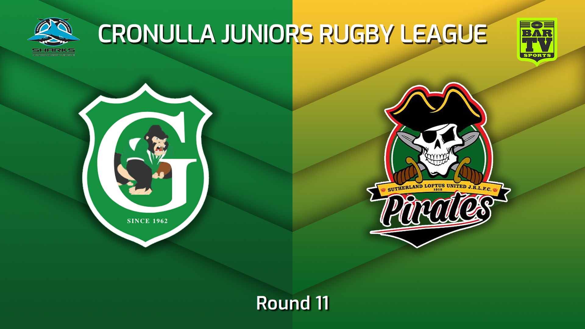 230701-Cronulla Juniors Round 11 - U6 Yellow - Gymea Gorillas v Sutherland Loftus United Slate Image