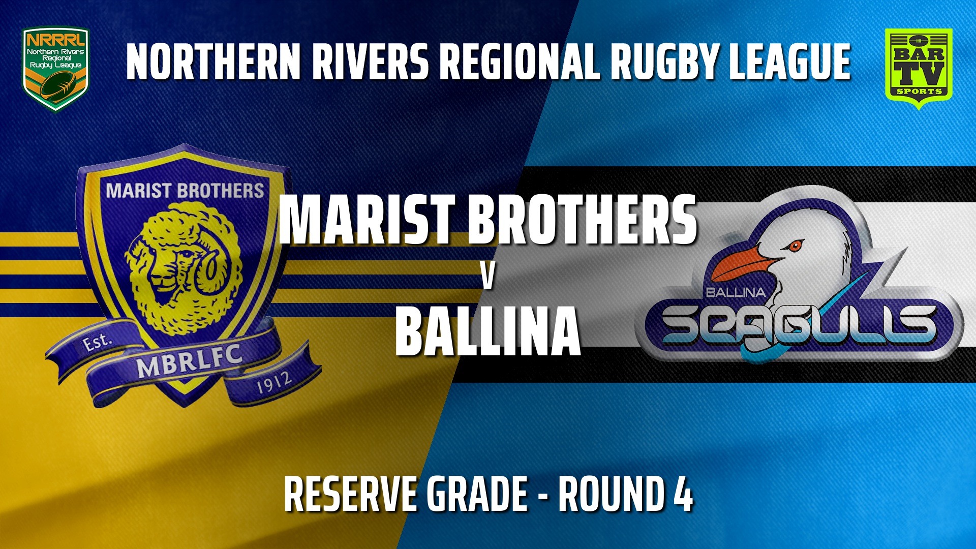 210523-NRRRL Round 4 - Reserve Grade - Lismore Marist Brothers Rams v Ballina Seagulls Slate Image