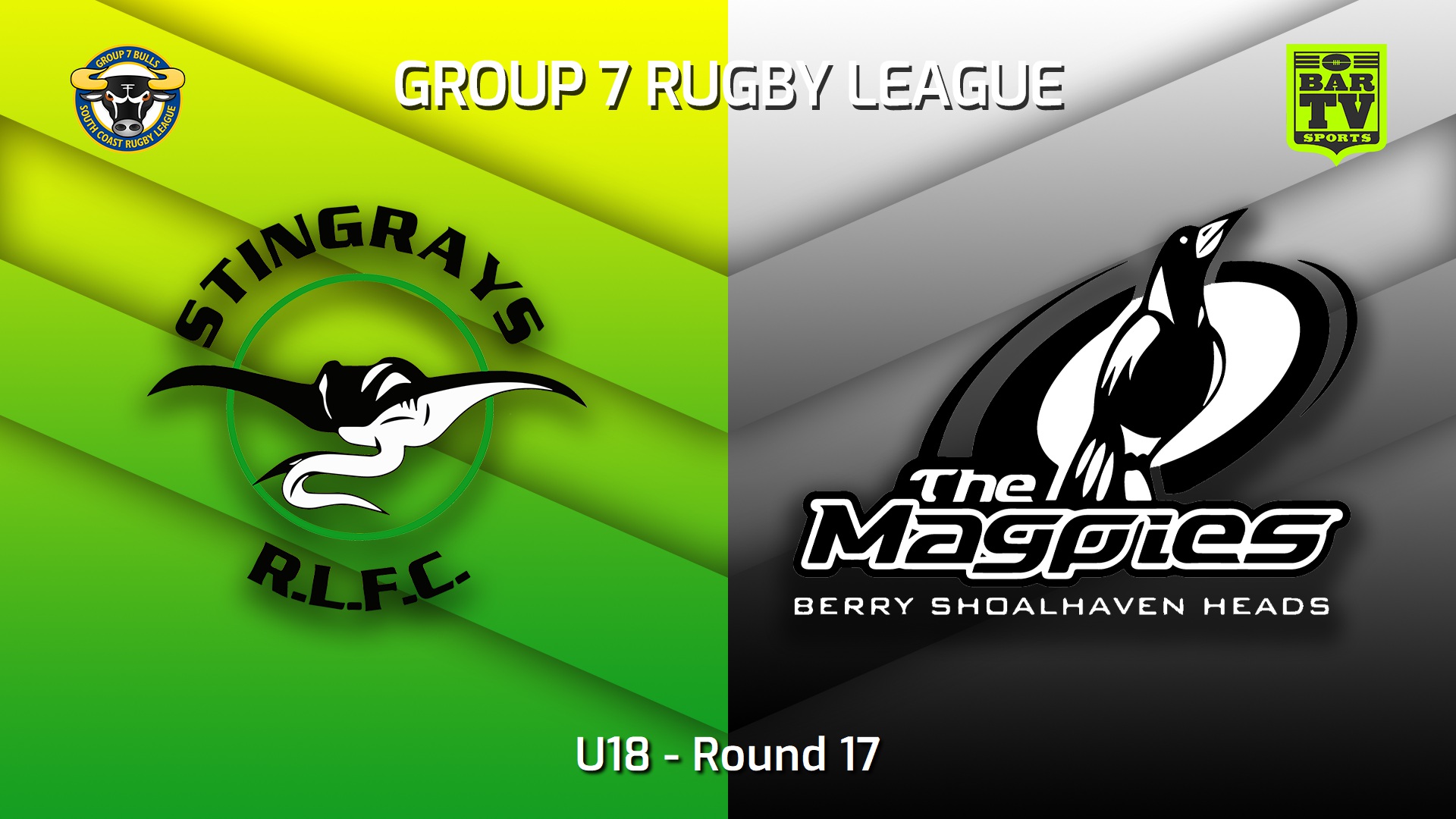 230813-South Coast Round 17 - U18 - Stingrays of Shellharbour v Berry-Shoalhaven Heads Magpies Slate Image