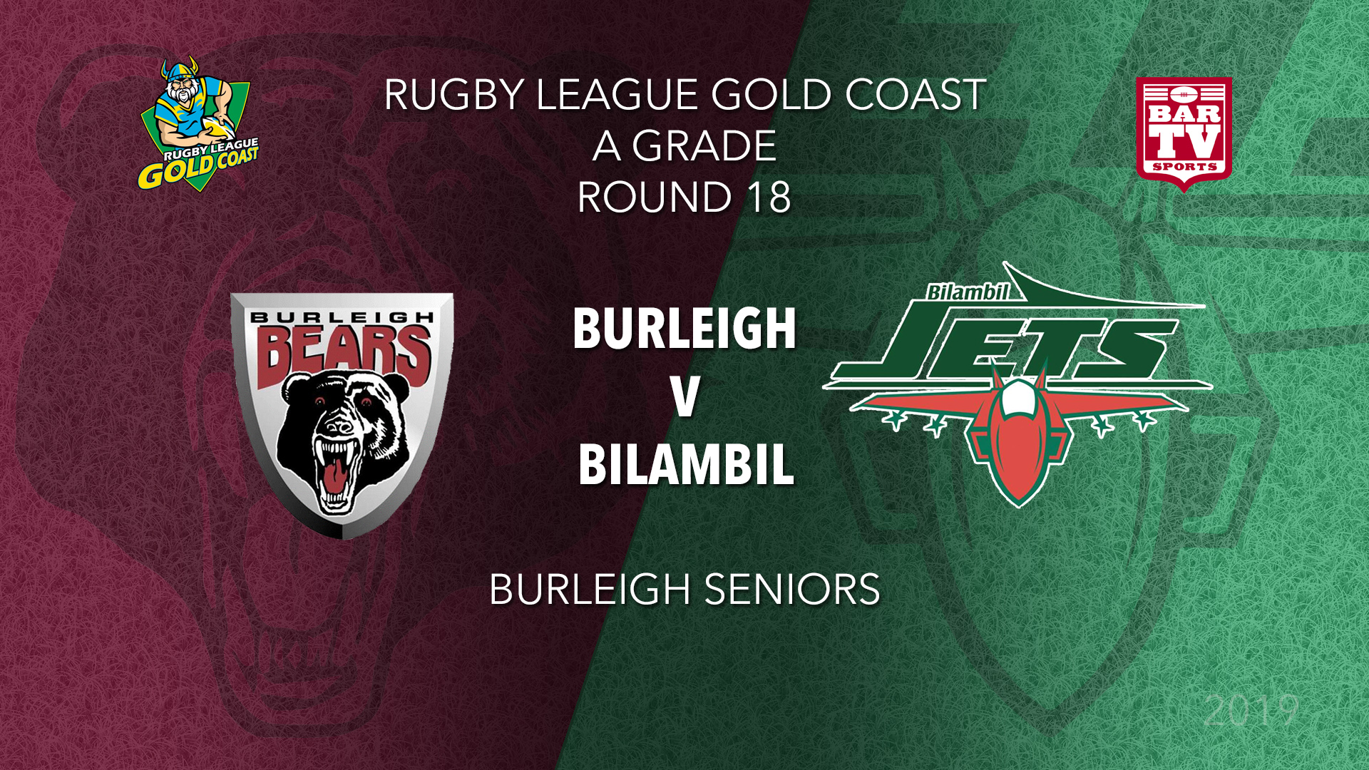 RLGC Round 18 - A Grade - Burleigh Bears v Bilambil Jets Slate Image