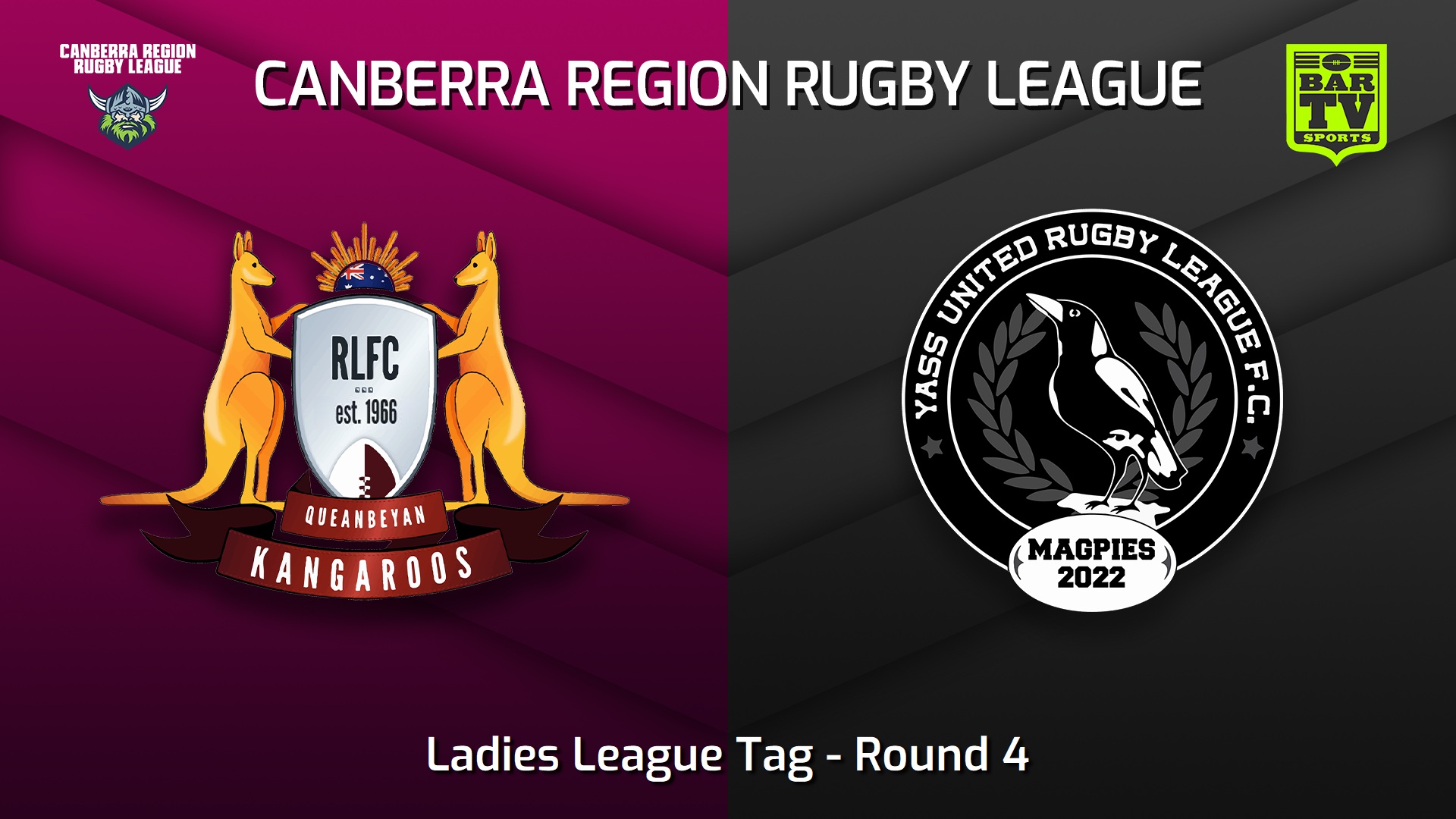 230506-Canberra Round 4 - Ladies League Tag - Queanbeyan Kangaroos v Yass Magpies Slate Image