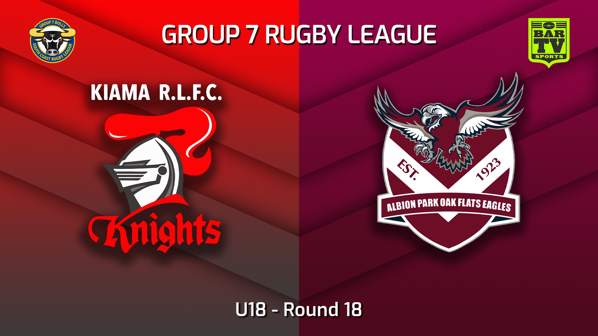 230820-South Coast Round 18 - U18 - Kiama Knights v Albion Park Oak Flats Eagles Slate Image