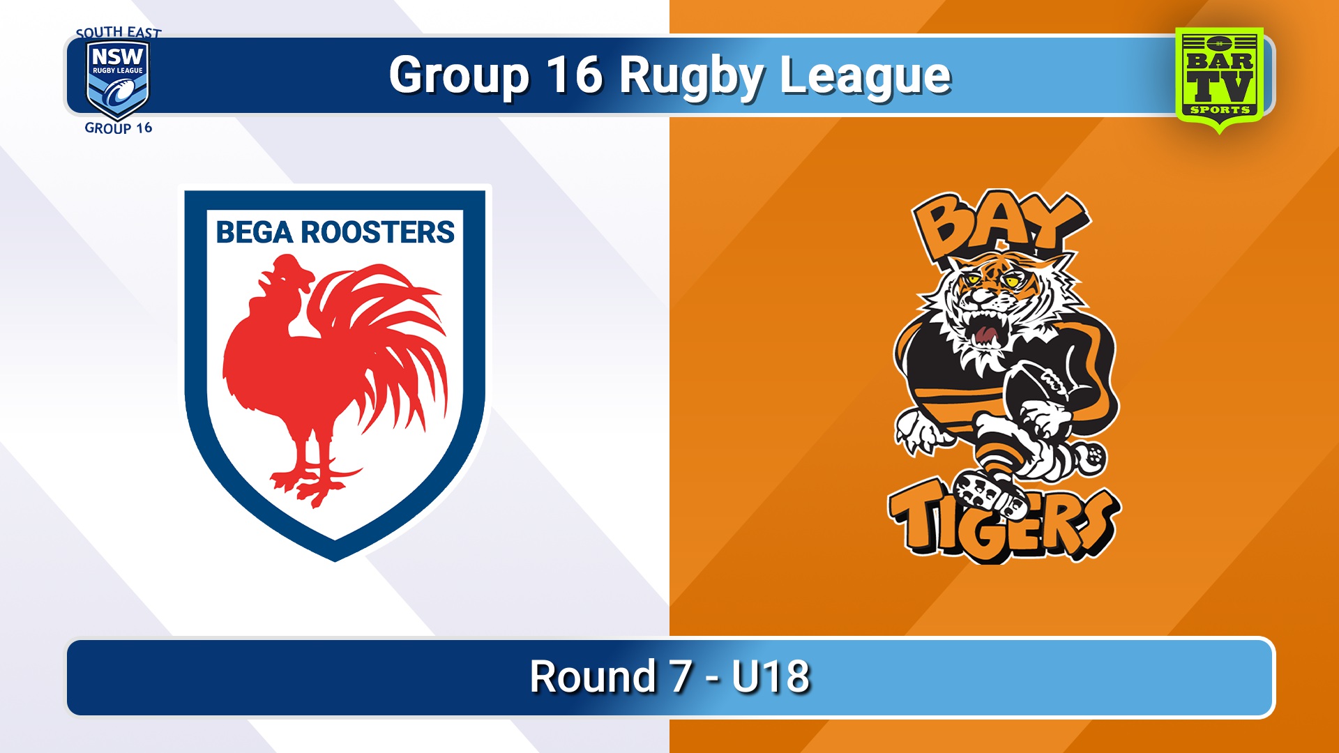 260614-video-Group 16 Rugby League  Round 7 - U18 - Bega Roosters v Bateman's Bay Tigers Slate Image
