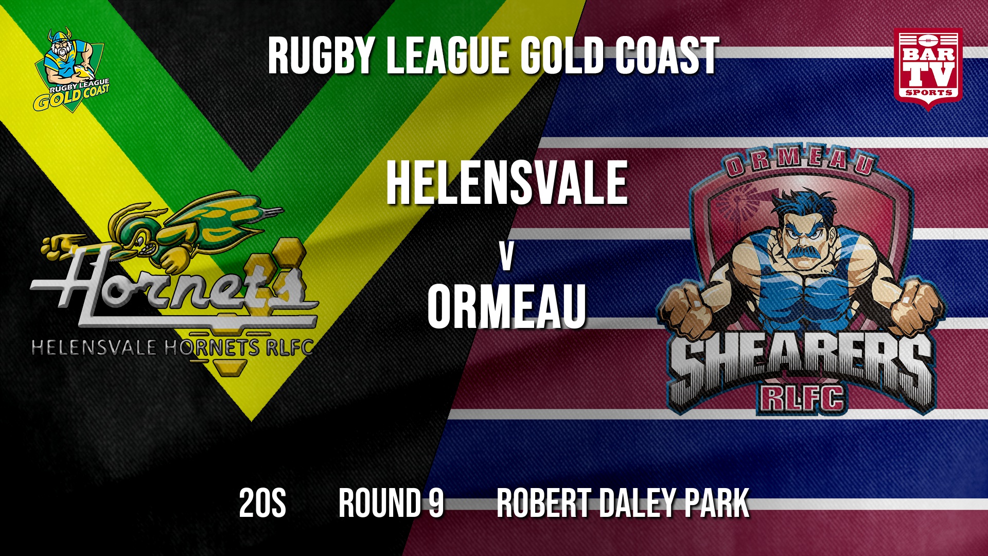 RLGC Round 9 - 20s - Helensvale Hornets v Ormeau Shearers Slate Image