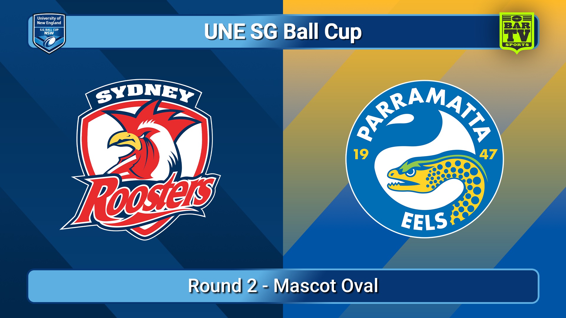 250208-video-UNE SG Ball Cup Round 2 - Sydney Roosters v Parramatta Eels Slate Image
