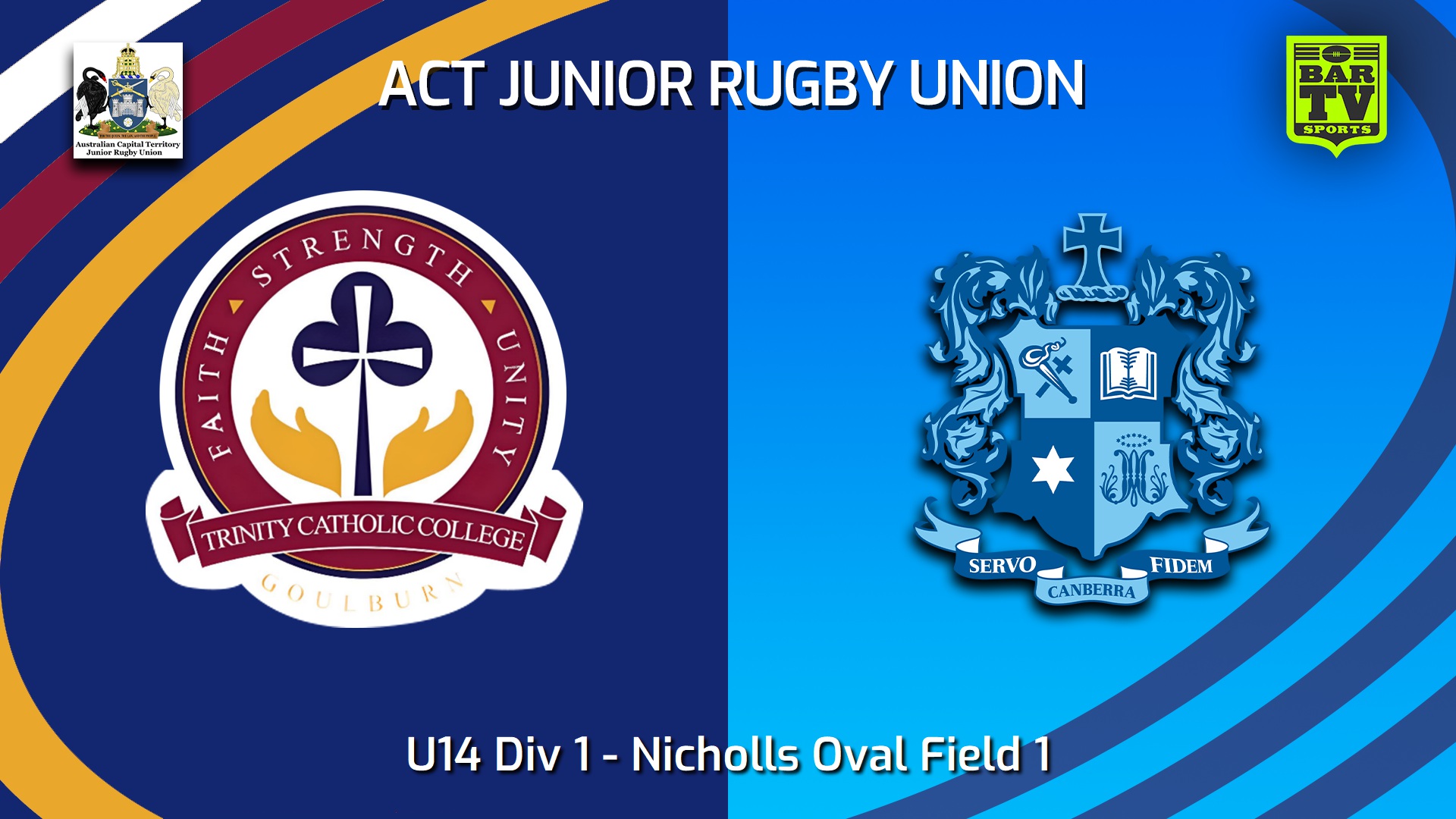 250914-video-ACT Junior Rugby Union Grand Final - U14 Div 1 - Trinity College v Marist College Canberra Slate Image