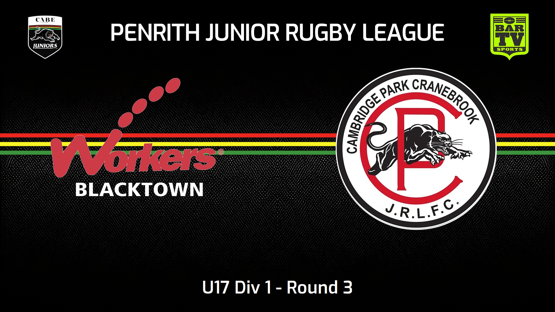 240428-video-Penrith & District Junior Rugby League Round 3 - U17 Div 1 - Blacktown Workers v Cambridge Park Slate Image