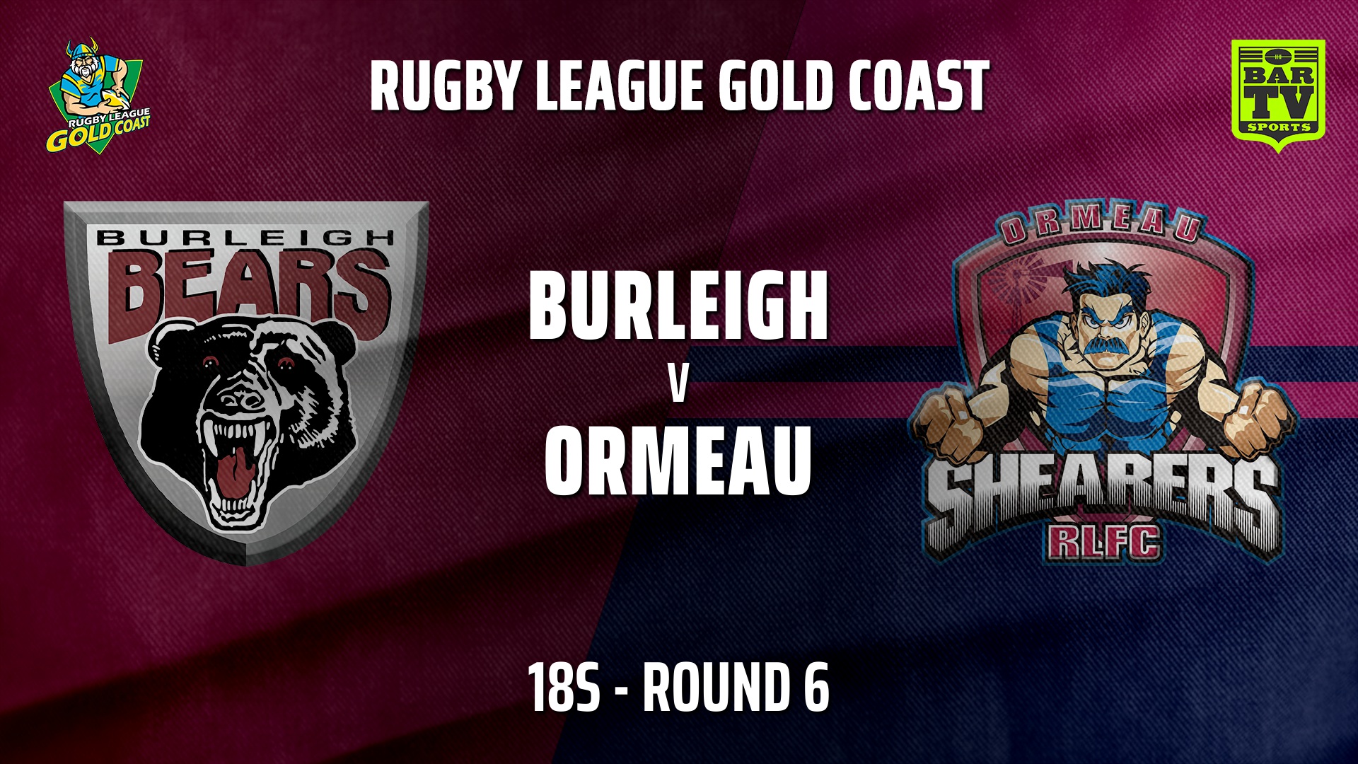 210611-Gold Coast Round 6 - 18s - Burleigh Bears v Ormeau Shearers Slate Image