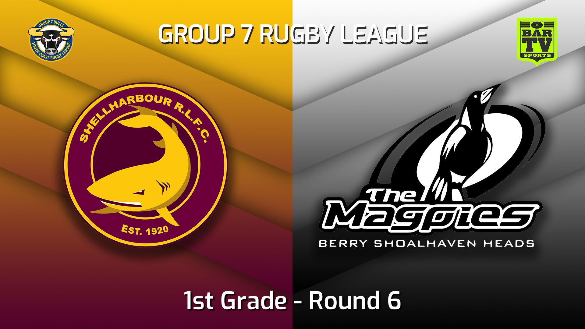 220601-South Coast Round 6 - 1st Grade - Shellharbour Sharks v Berry-Shoalhaven Heads Magpies Slate Image