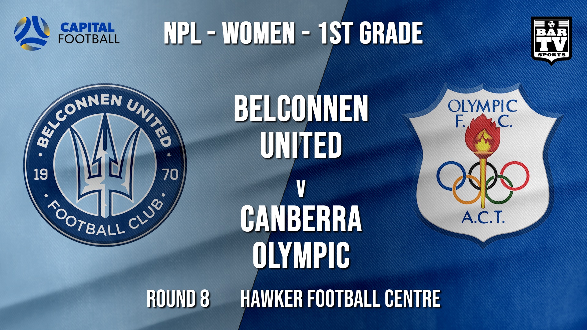 NPLW - Capital Round 8 - Belconnen United (women) v Canberra Olympic FC (women) Slate Image