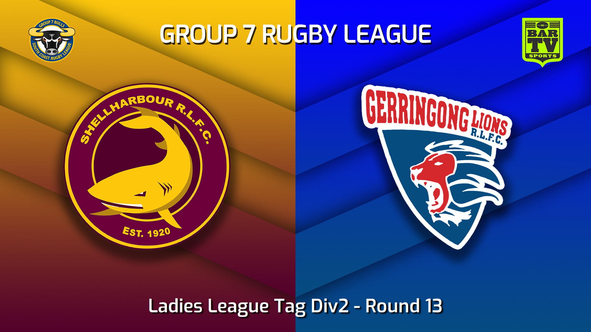 220717-South Coast Round 13 - Ladies League Tag Div2 - Shellharbour Sharks v Gerringong Lions Slate Image