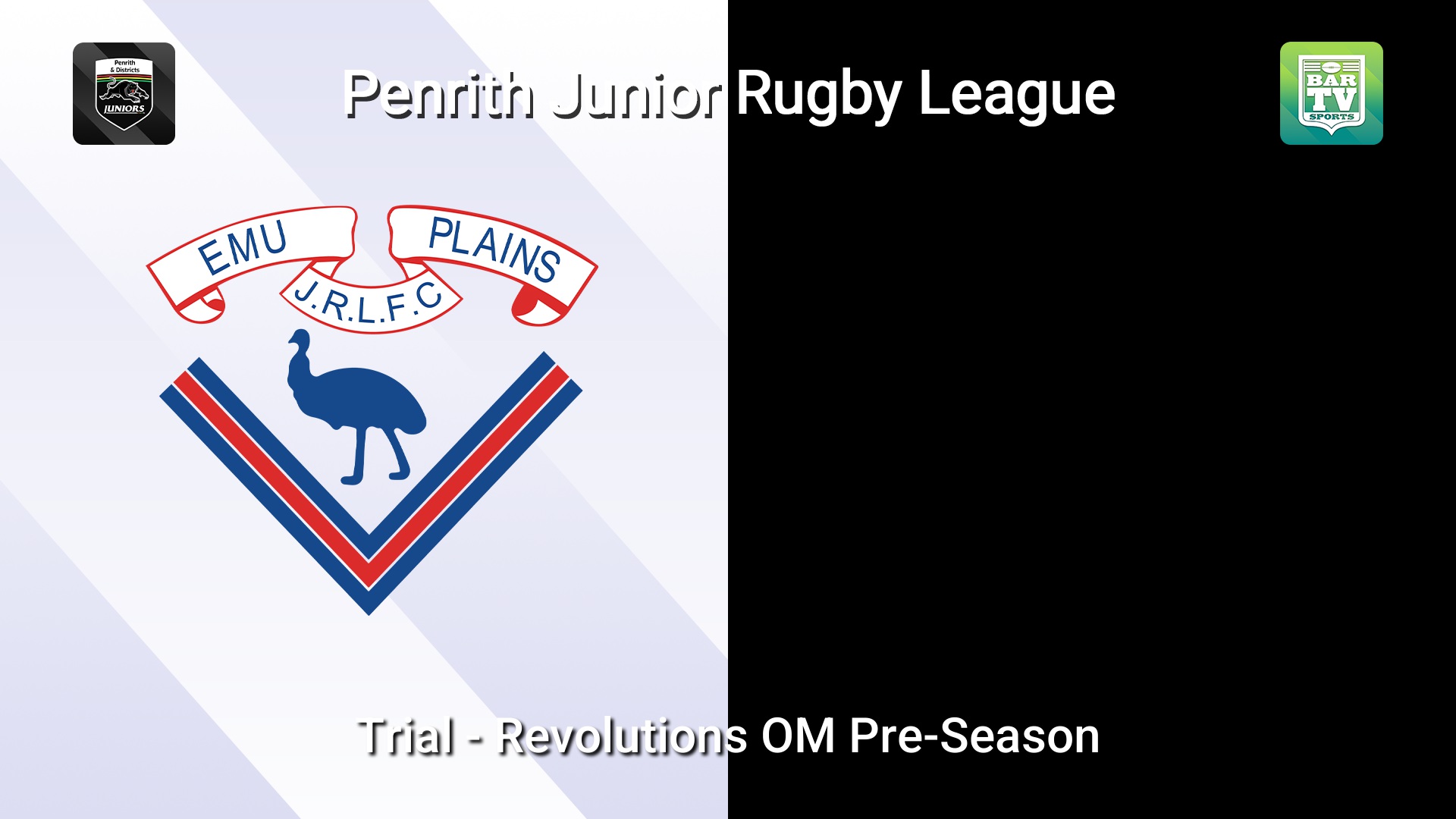 260321-video-Penrith & District Junior Rugby League Trial - Revolutions OM Pre-Season - Emu Plains v BLACKTOWN PATRICIAN BROTHERS Slate Image