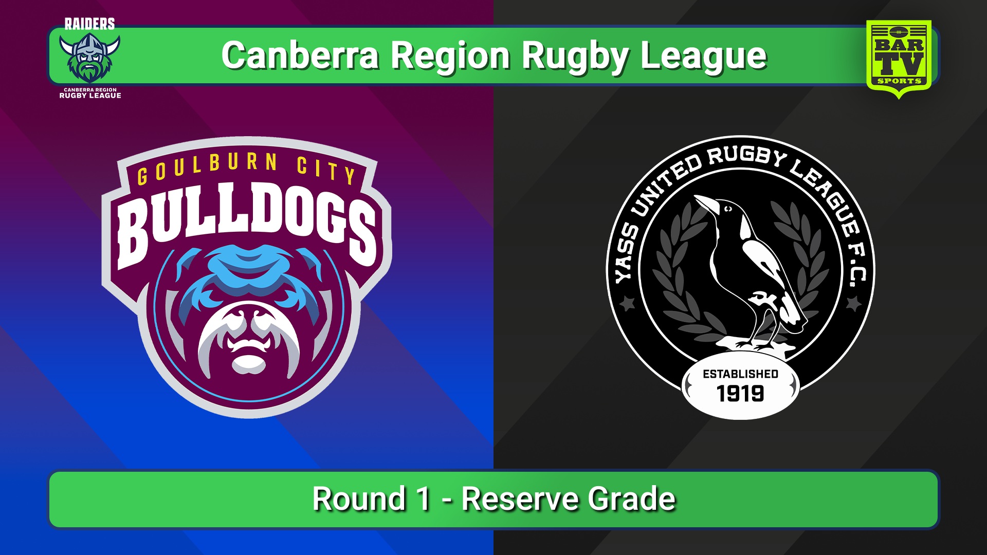 250405-video-Canberra Round 1 - Reserve Grade - Goulburn City Bulldogs v Yass Magpies Slate Image