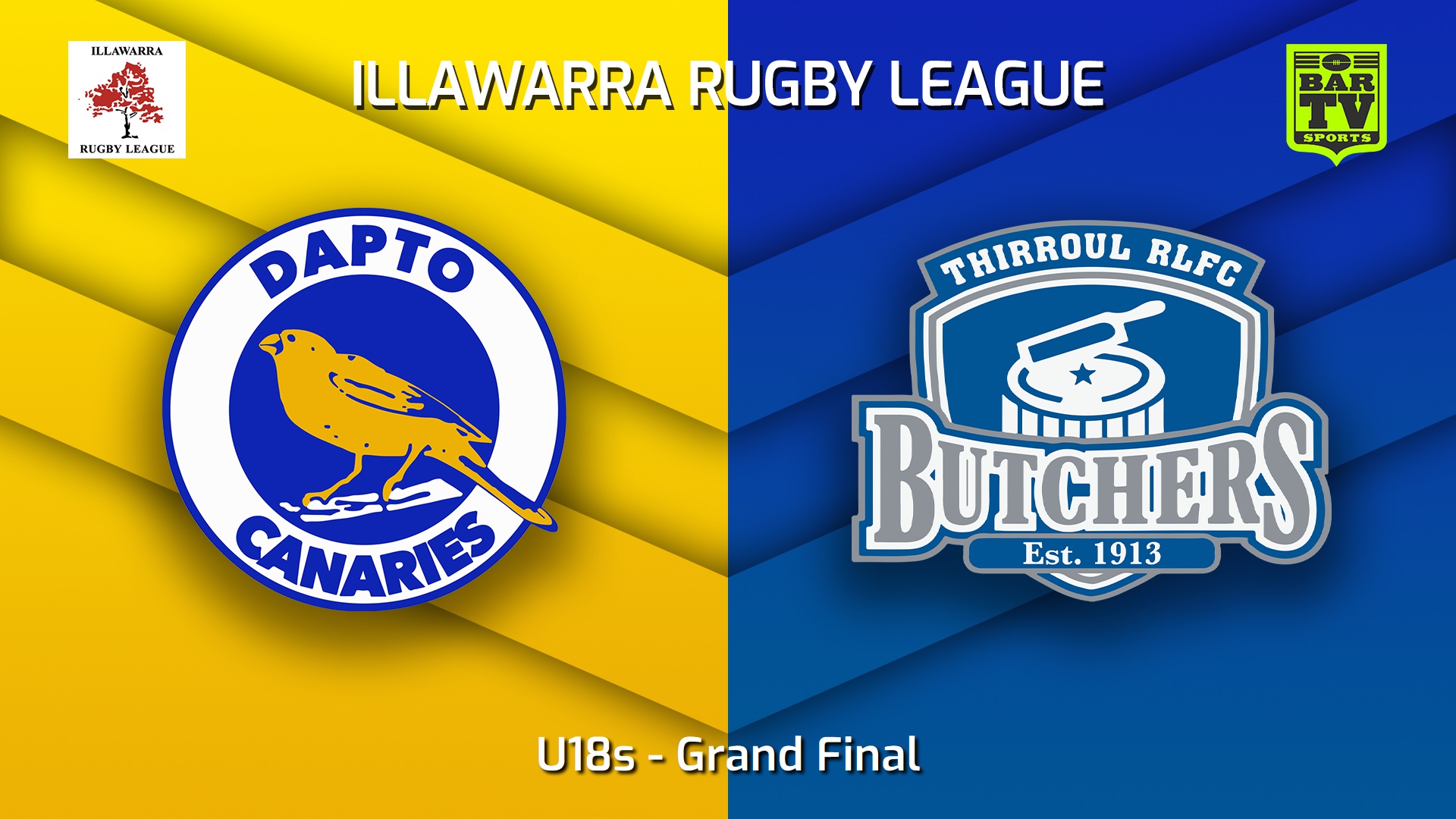 220904-Illawarra Grand Final - U18s - Dapto Canaries v Thirroul Butchers Slate Image