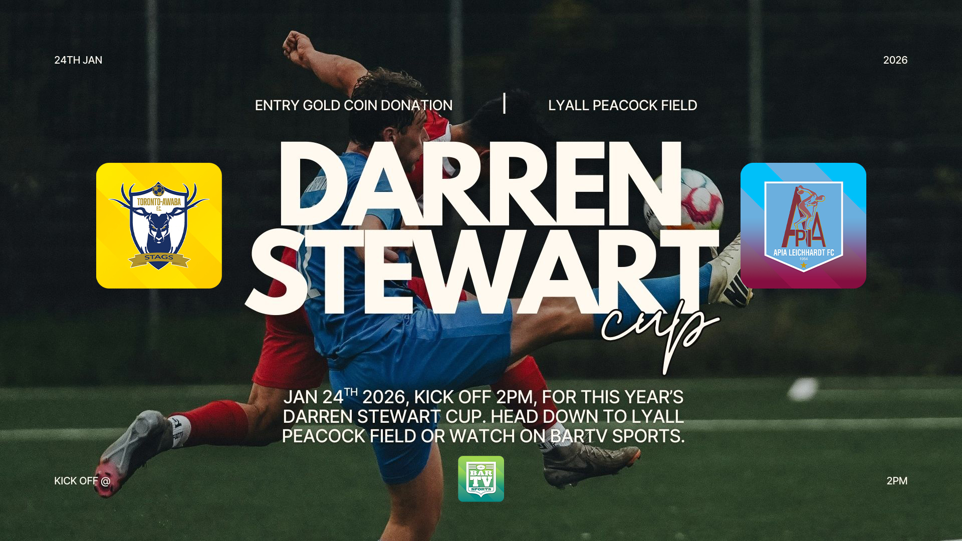 260124-video-Charity Football Darren Stewart Cup - Toronto Awaba FC v APIA Leichhardt Slate Image