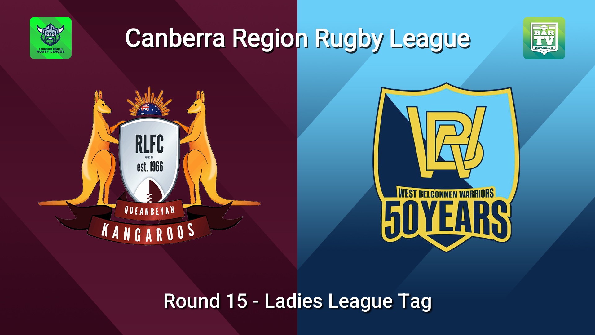 260801-video-Canberra Round 15 - Ladies League Tag - Queanbeyan Kangaroos v West Belconnen Warriors Slate Image