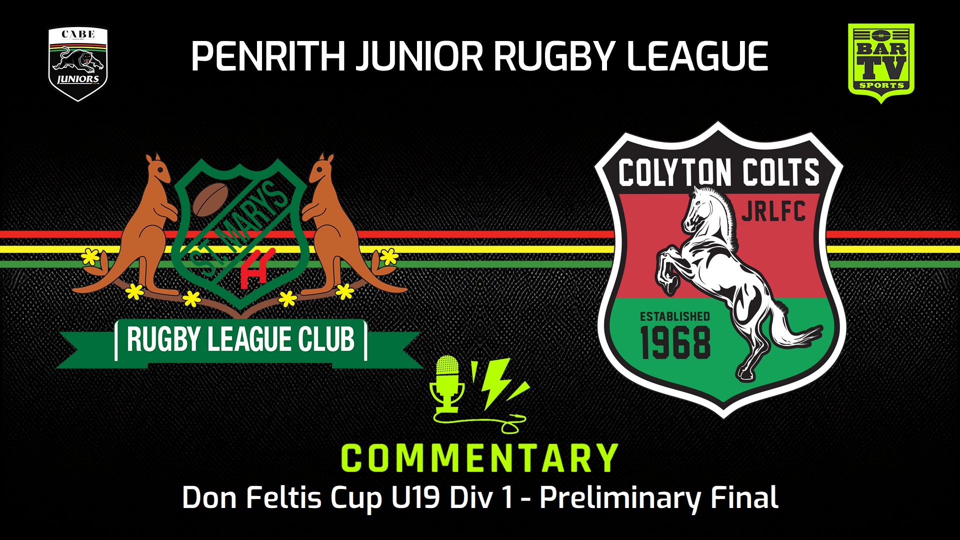 240901-video-Penrith & District Junior Rugby League Preliminary Final - Don Feltis Cup U19 Div 1 - St Marys v Colyton Colts Slate Image