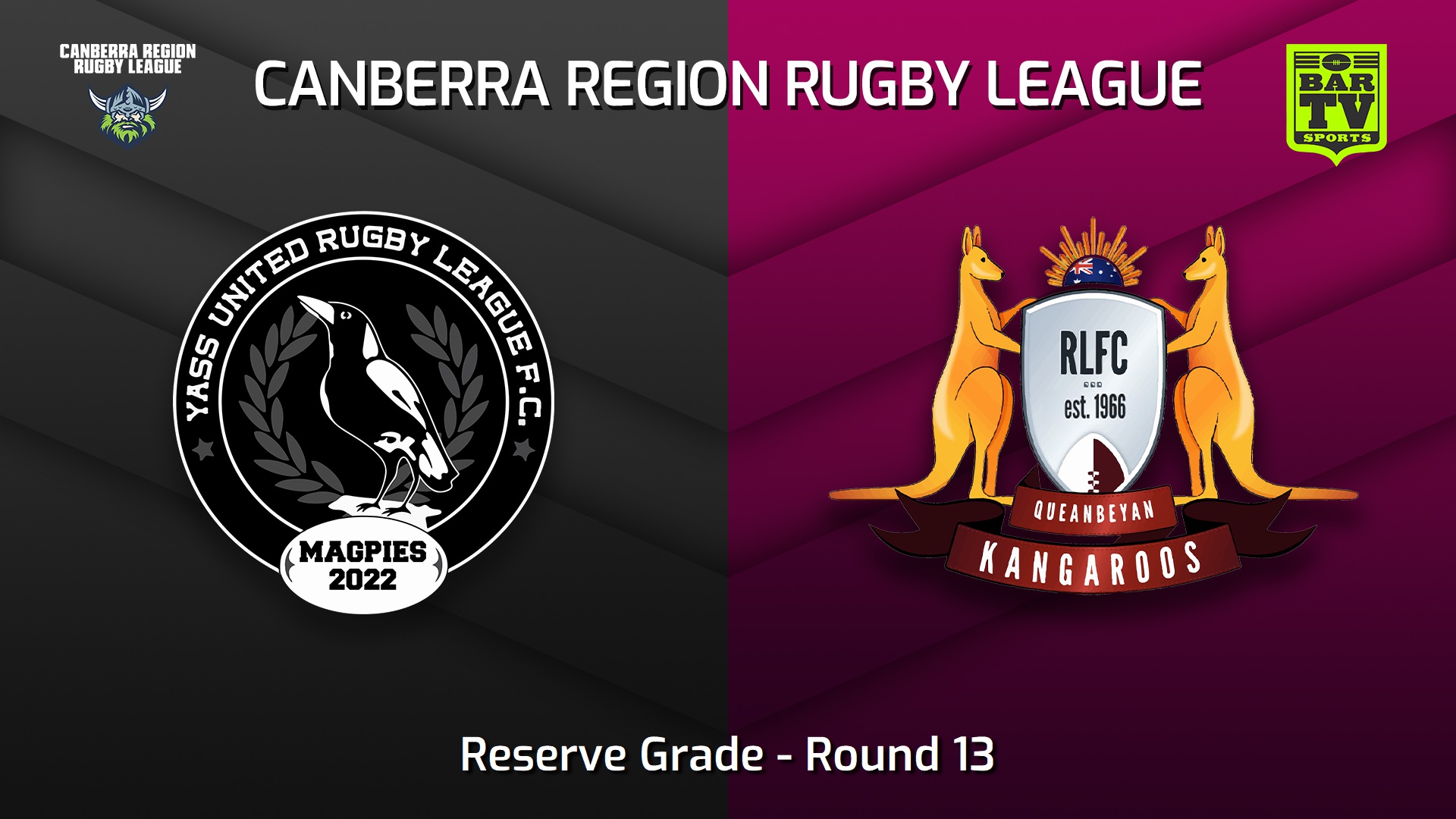 230715-Canberra Round 13 - Reserve Grade - Yass Magpies v Queanbeyan Kangaroos Slate Image