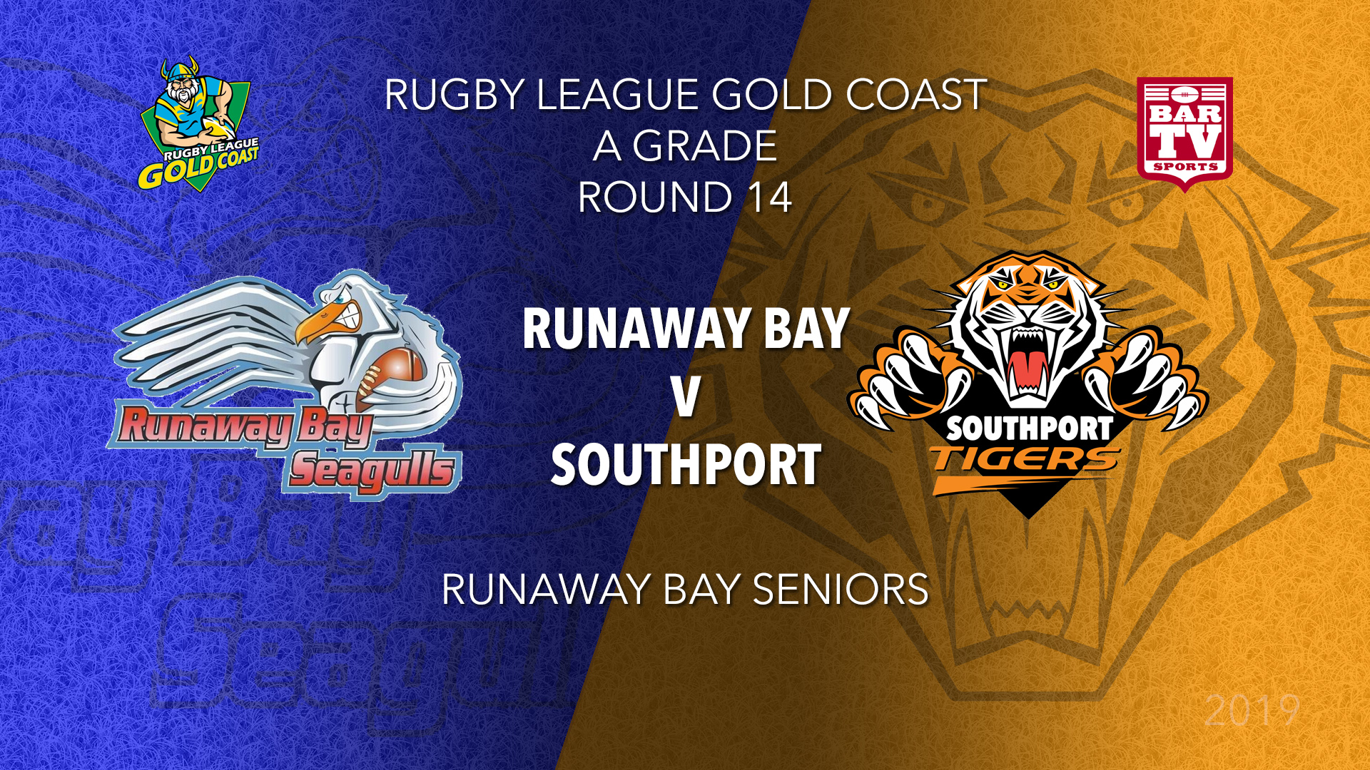 RLGC Round 14 - A Grade - Runaway Bay v Southport Tigers Slate Image