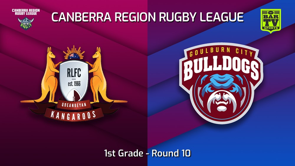 230624-Canberra Round 10 - 1st Grade - Queanbeyan Kangaroos v Goulburn City Bulldogs Slate Image