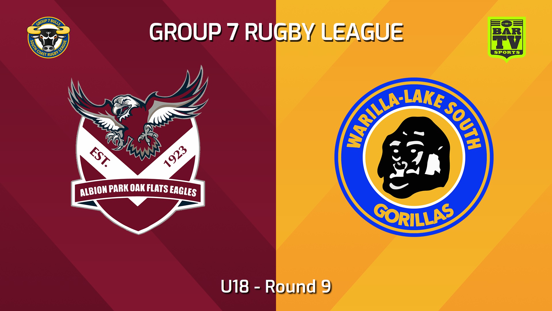240602-video-South Coast Round 9 - U18 - Albion Park Oak Flats Eagles v Warilla-Lake South Gorillas Slate Image