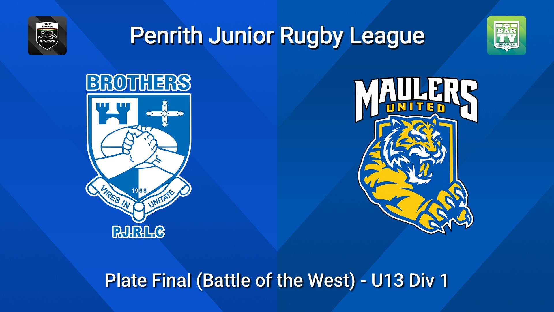 260919-video-Penrith & District Junior Rugby League Plate Final (Battle of the West) - U13 Div 1 - Brothers v Maulers United Slate Image