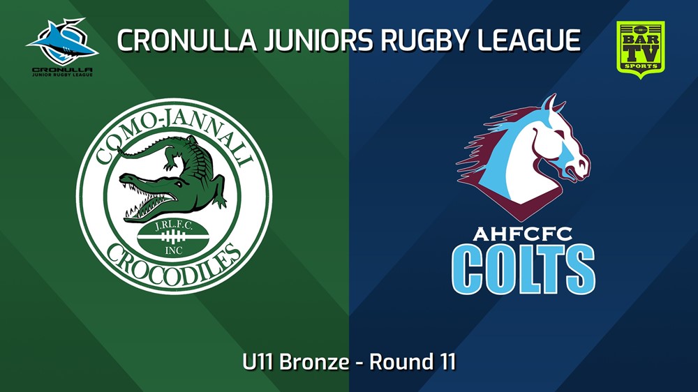 240706-video-Cronulla Juniors Round 11 - U11 Bronze - Como Jannali Crocodiles v Aquinas Colts Slate Image