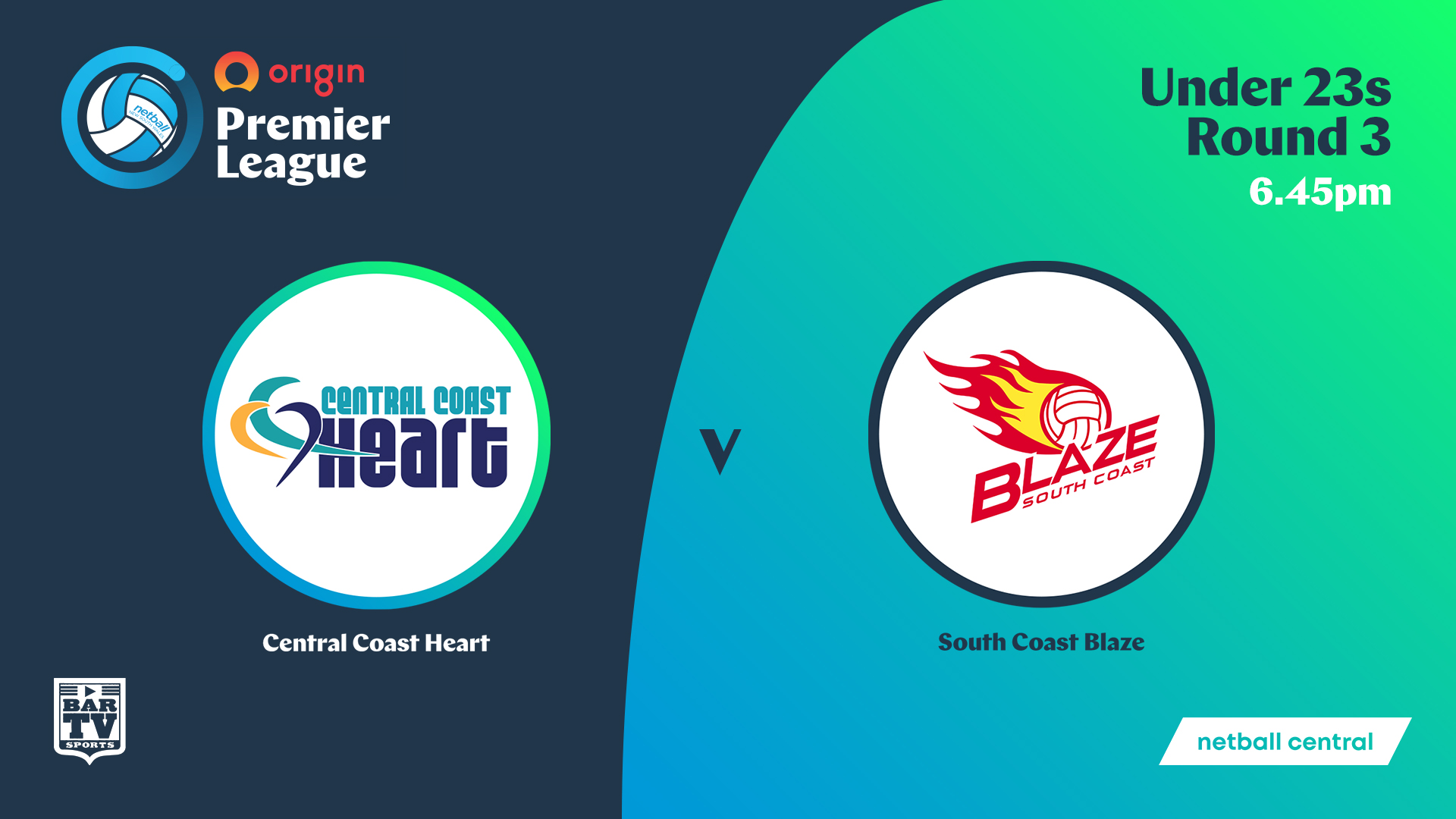 NSW Prem League Round 3 - U23s - Central Coast Heart v South Coast Blaze Slate Image