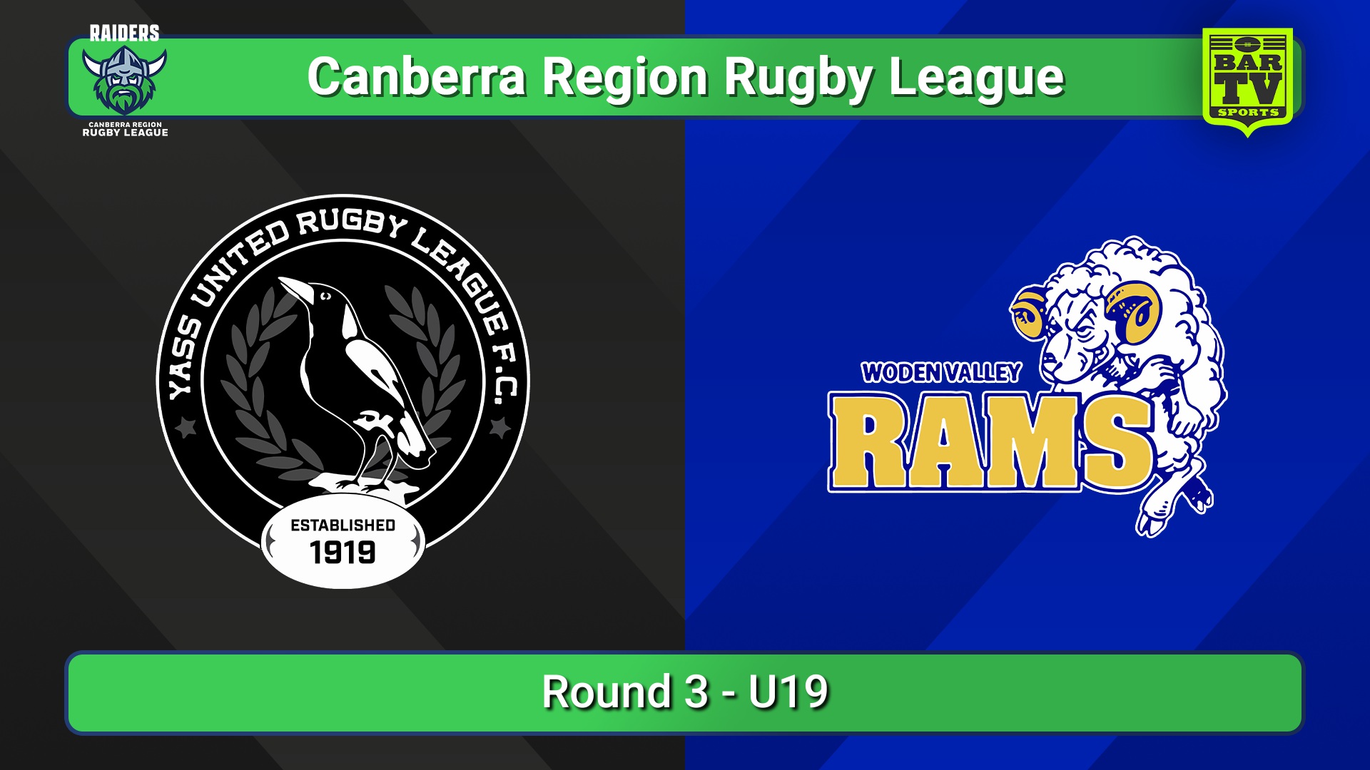 250426-video-Canberra Round 3 - U19 - Yass Magpies v Woden Valley Rams Slate Image